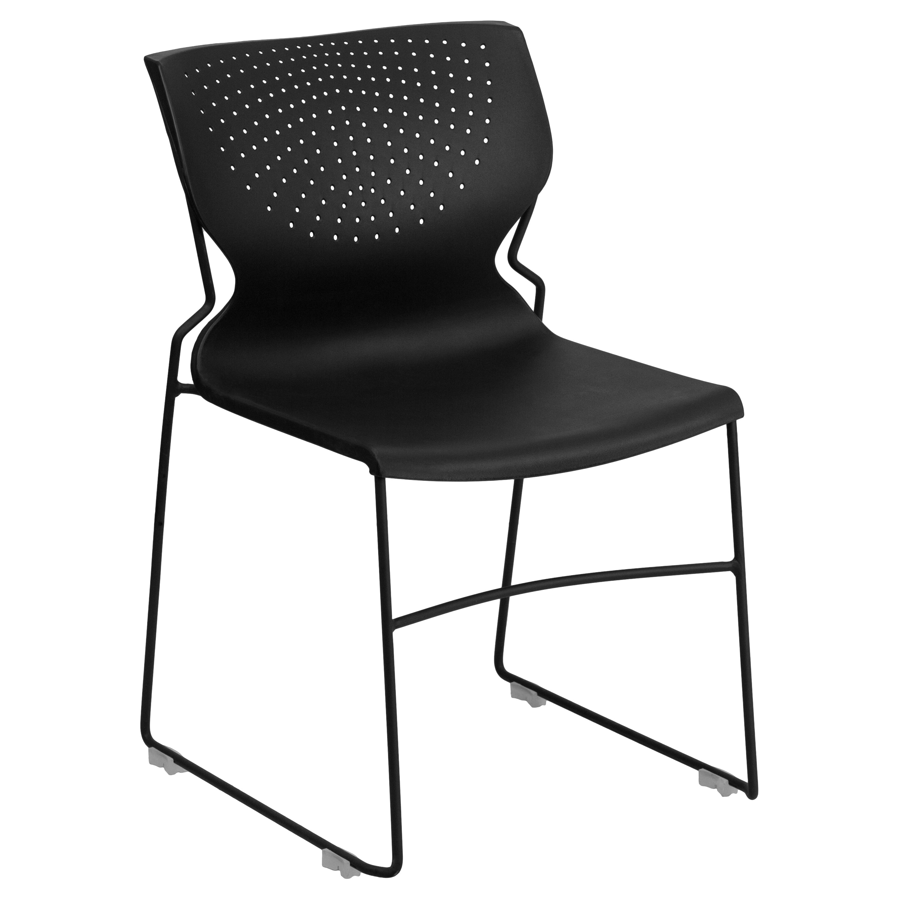 HERCULES Series 661 lb. Capacity Full Back Stack Chair with Powder Coated Frame-Plastic Stack Chair-Flash Furniture-Wall2Wall Furnishings