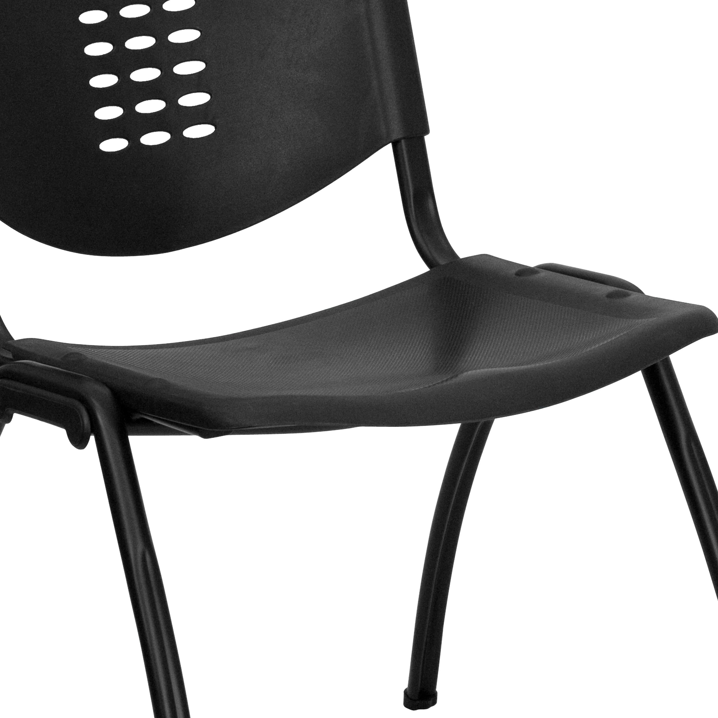 HERCULES Series 880 lb. Capacity Plastic Stack Chair with Oval Cutout Back-Plastic Stack Chair-Flash Furniture-Wall2Wall Furnishings