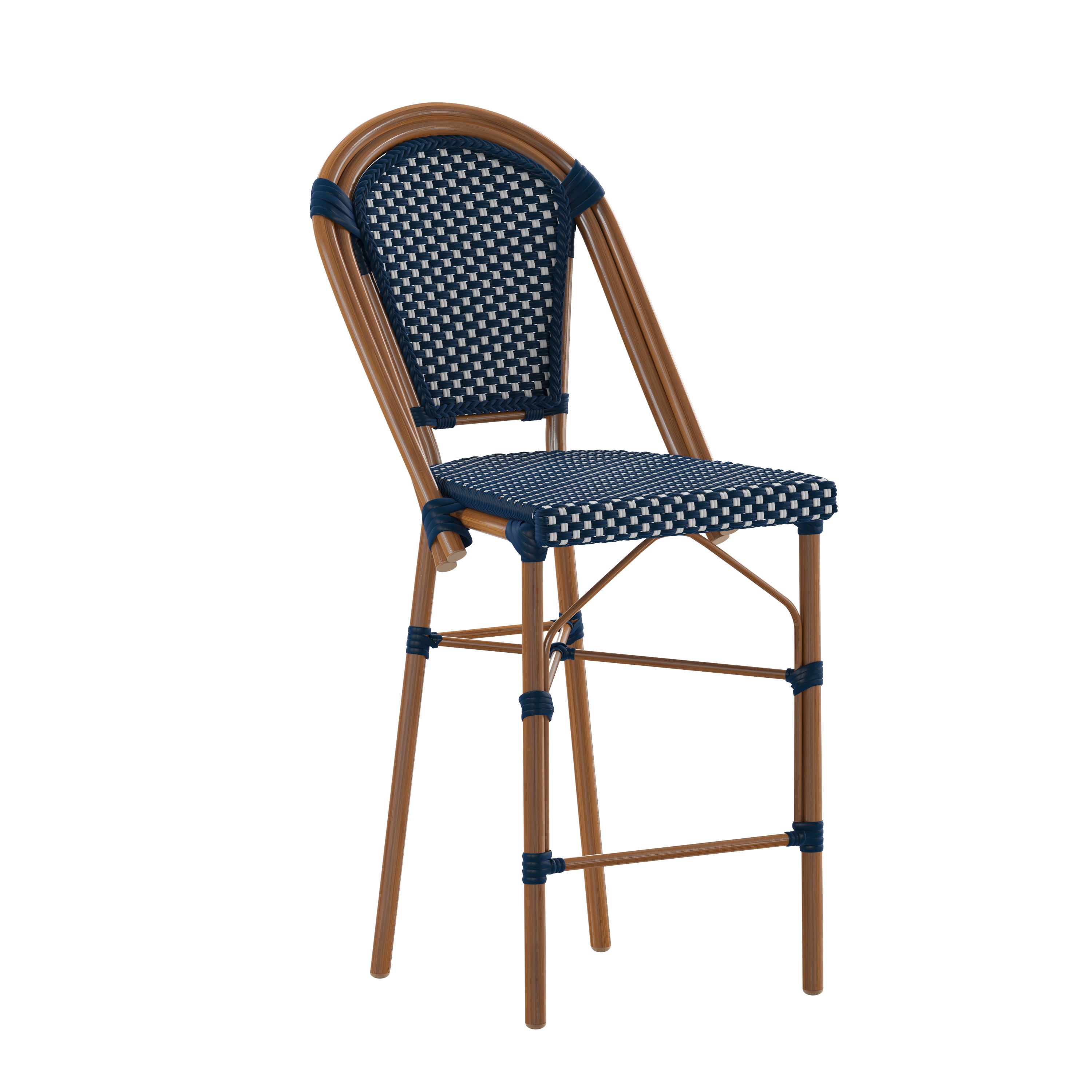 Bordeaux Stackable Indoor/Outdoor Bistro 26" High Counter Height Stool