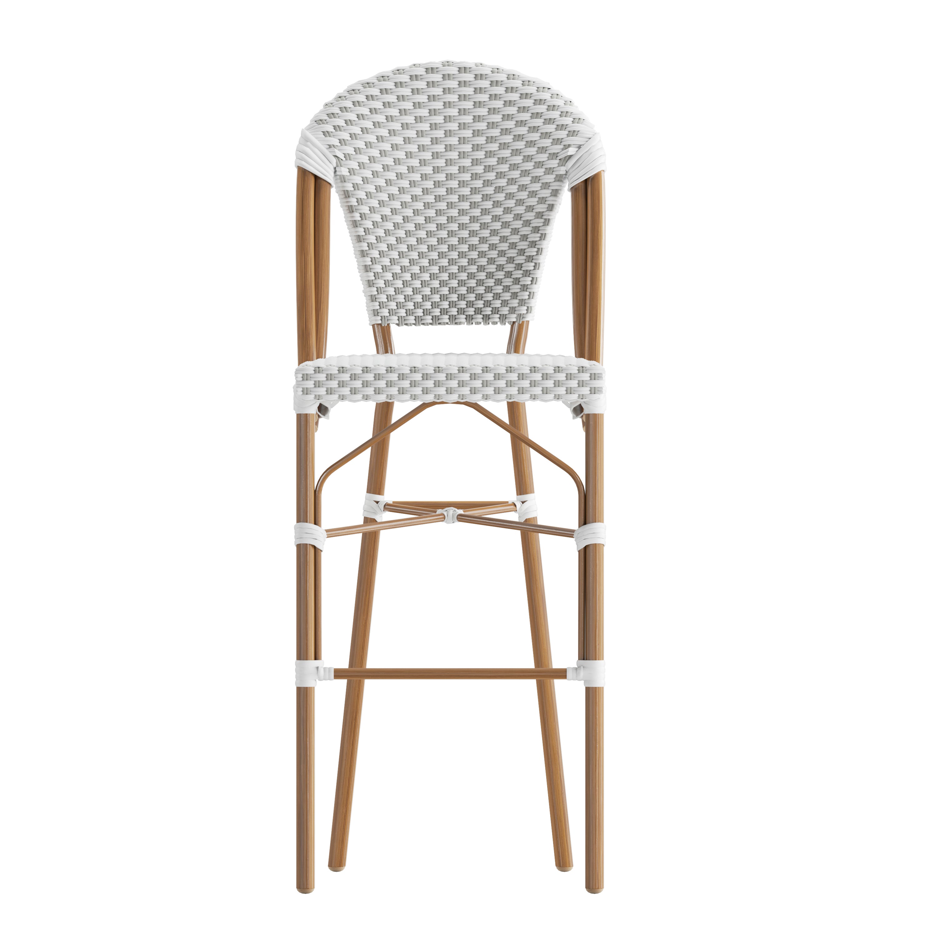 Lourdes Stackable Indoor/Outdoor Bistro 30" High Bar Height Stool