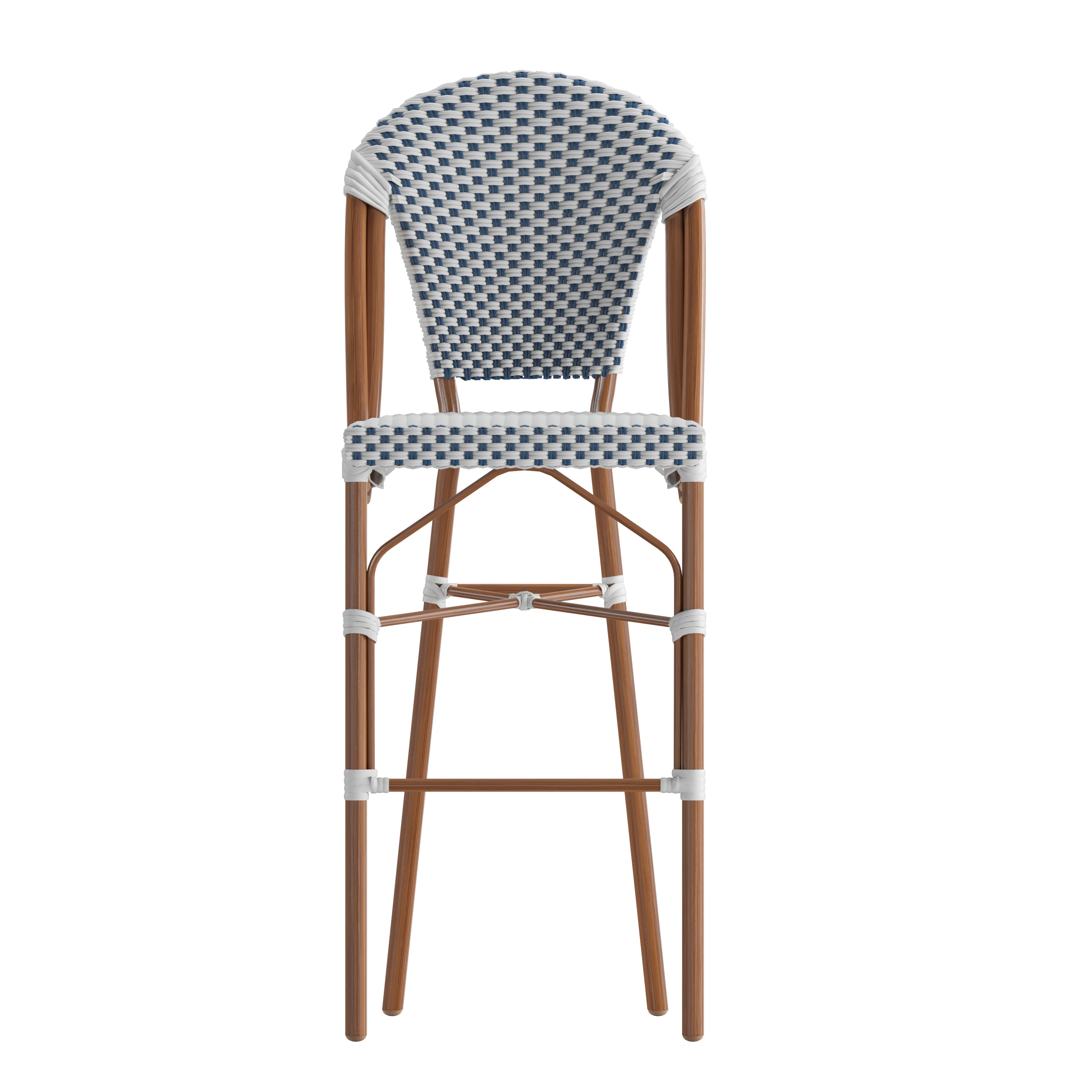 Lourdes Stackable Indoor/Outdoor Bistro 30" High Bar Height Stool