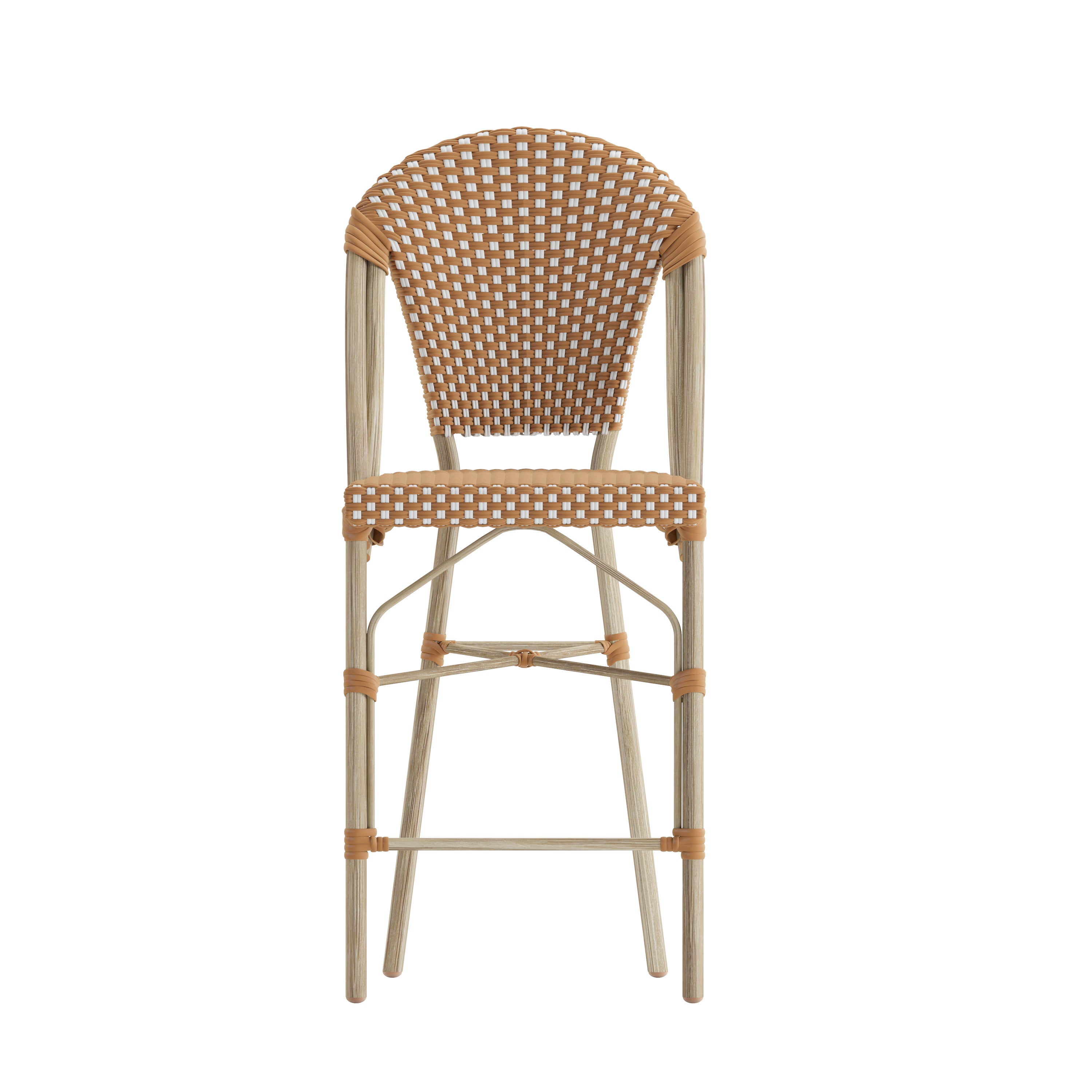 Lourdes Stackable Indoor/Outdoor Bistro 26" High Counter Height Stool