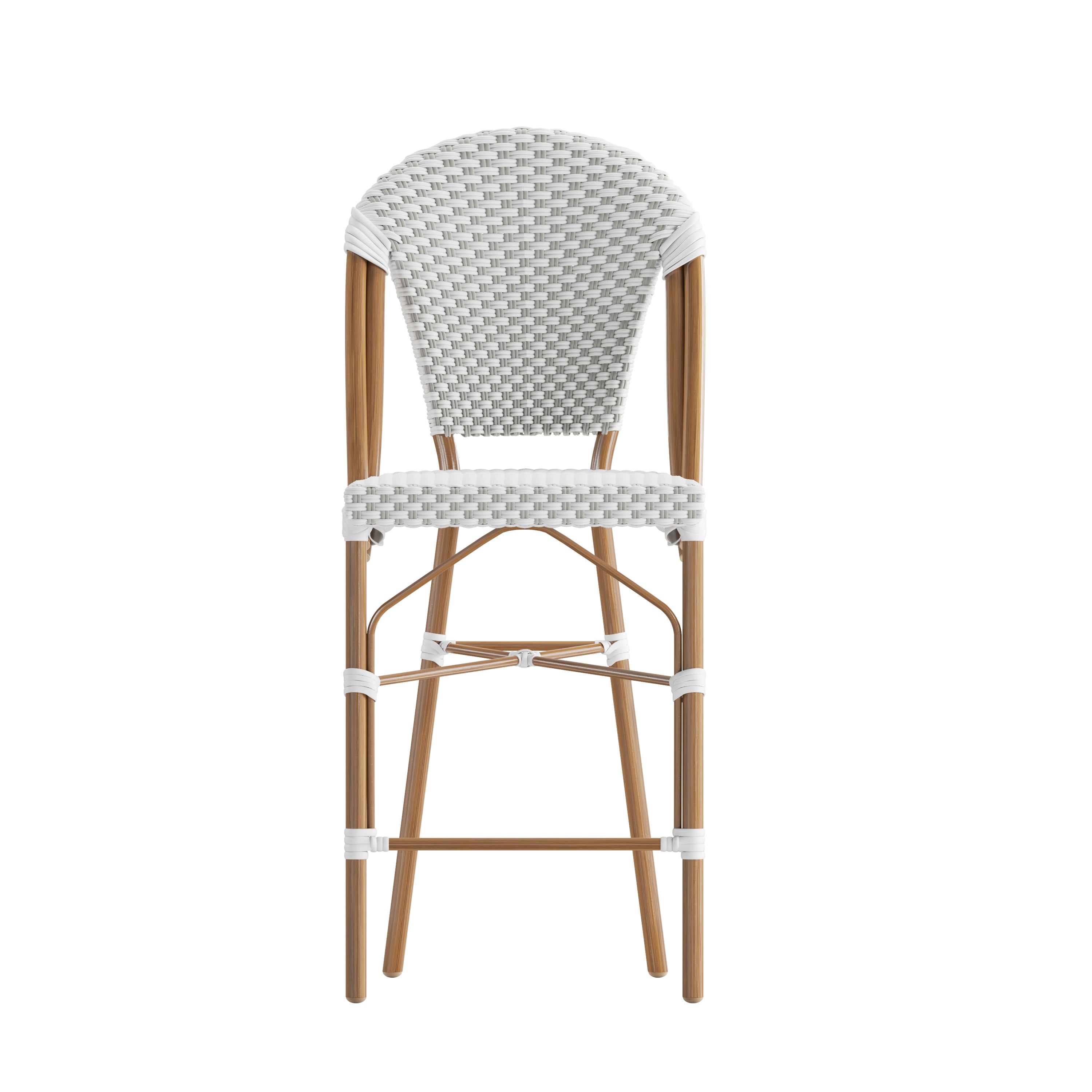 Lourdes Stackable Indoor/Outdoor Bistro 26" High Counter Height Stool