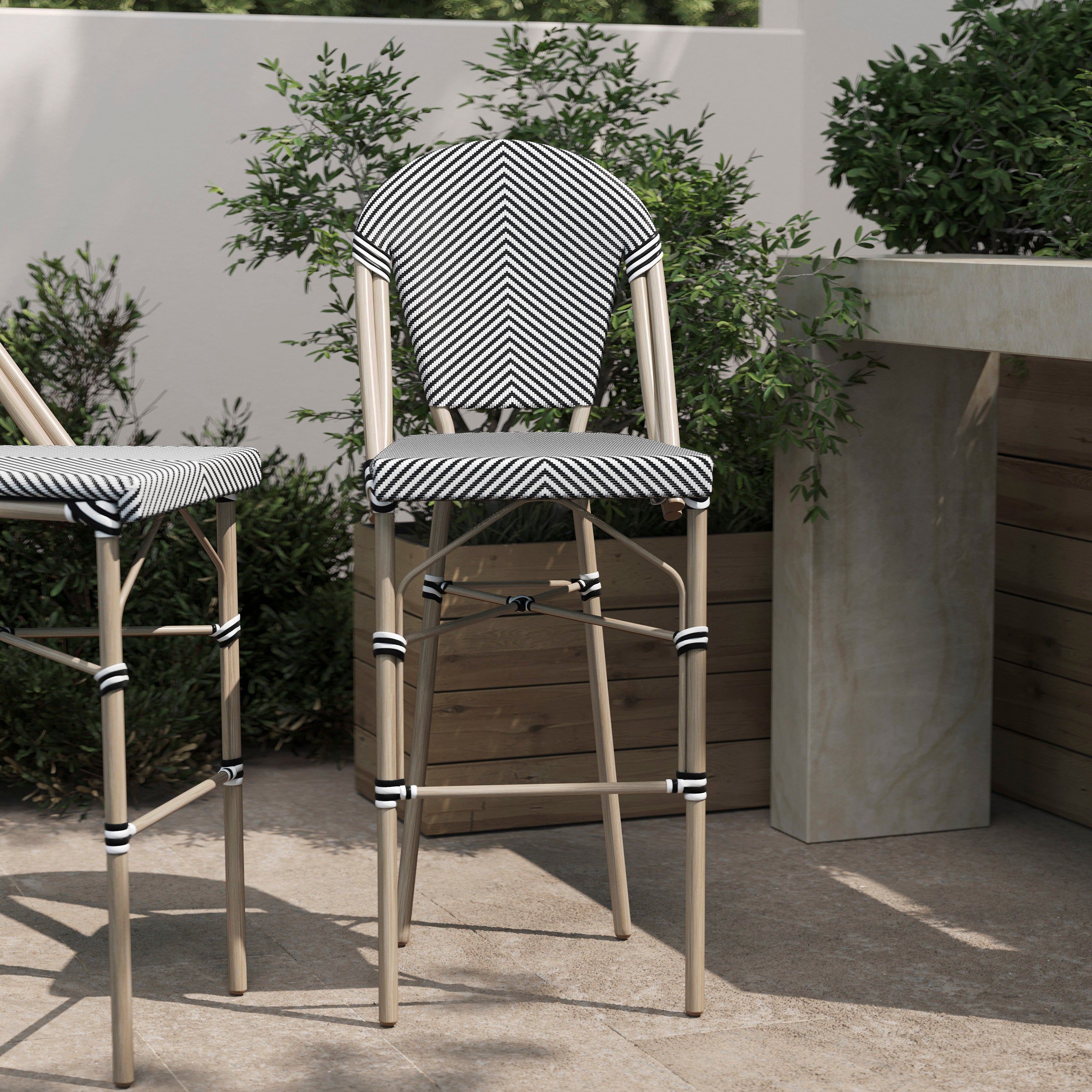 Marseille Stackable Indoor/Outdoor Bistro 30" High Barstool,