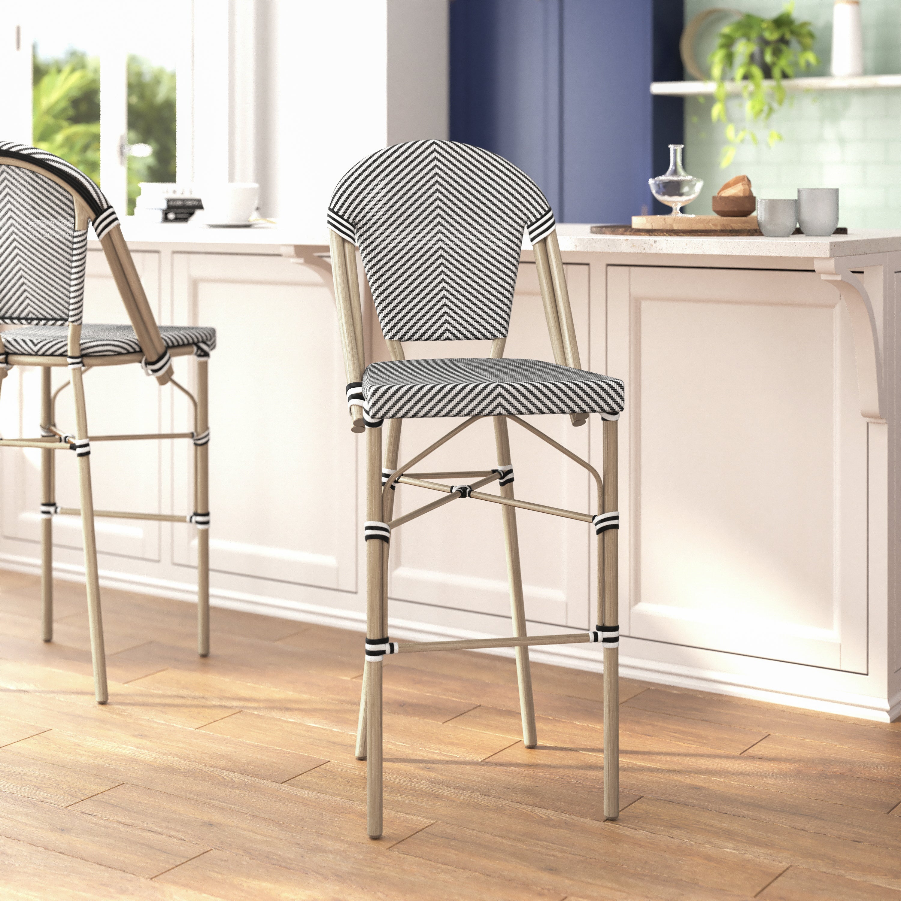 Marseille Stackable Indoor/Outdoor Bistro 30" High Barstool,