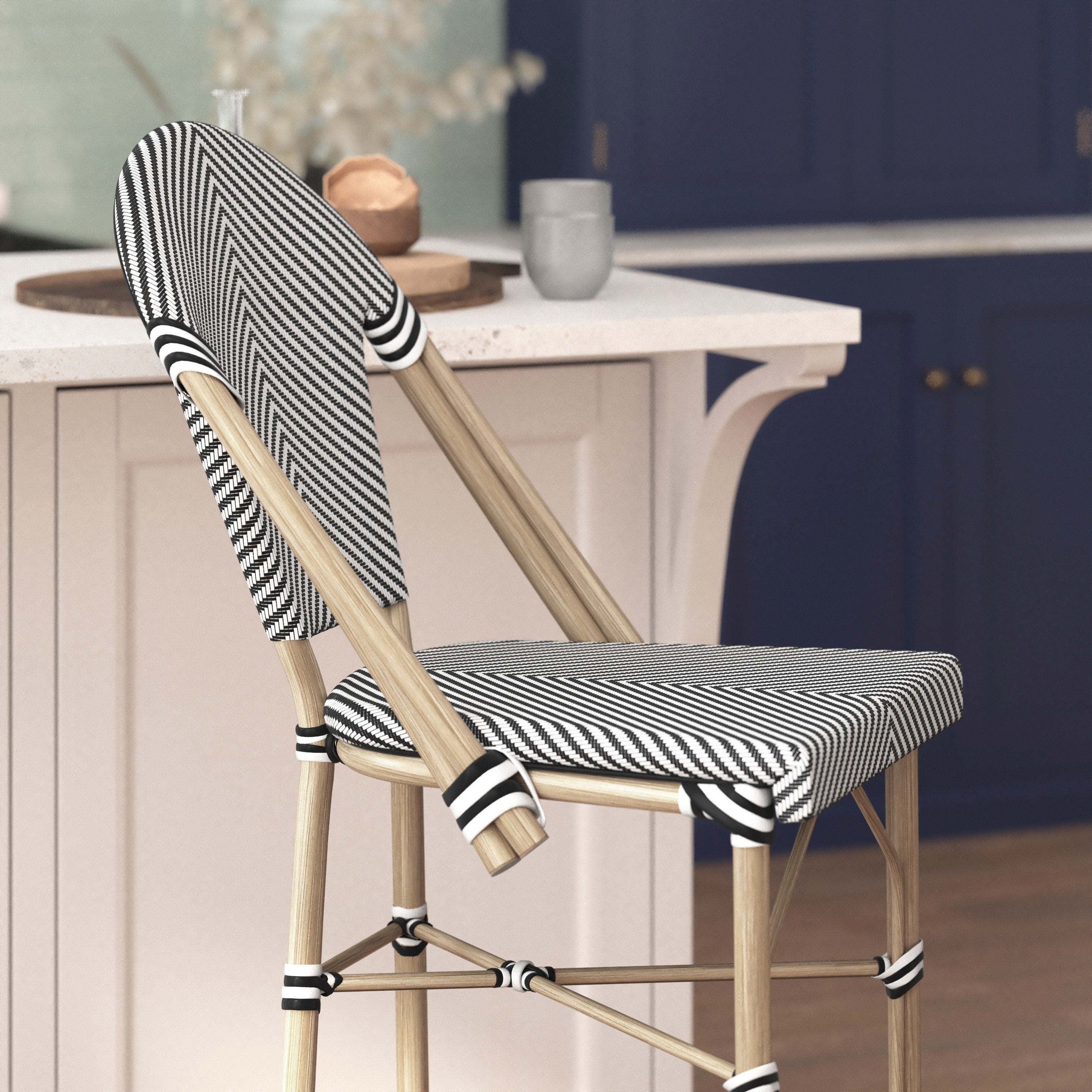 Marseille Stackable Indoor/Outdoor Bistro 30" High Barstool,