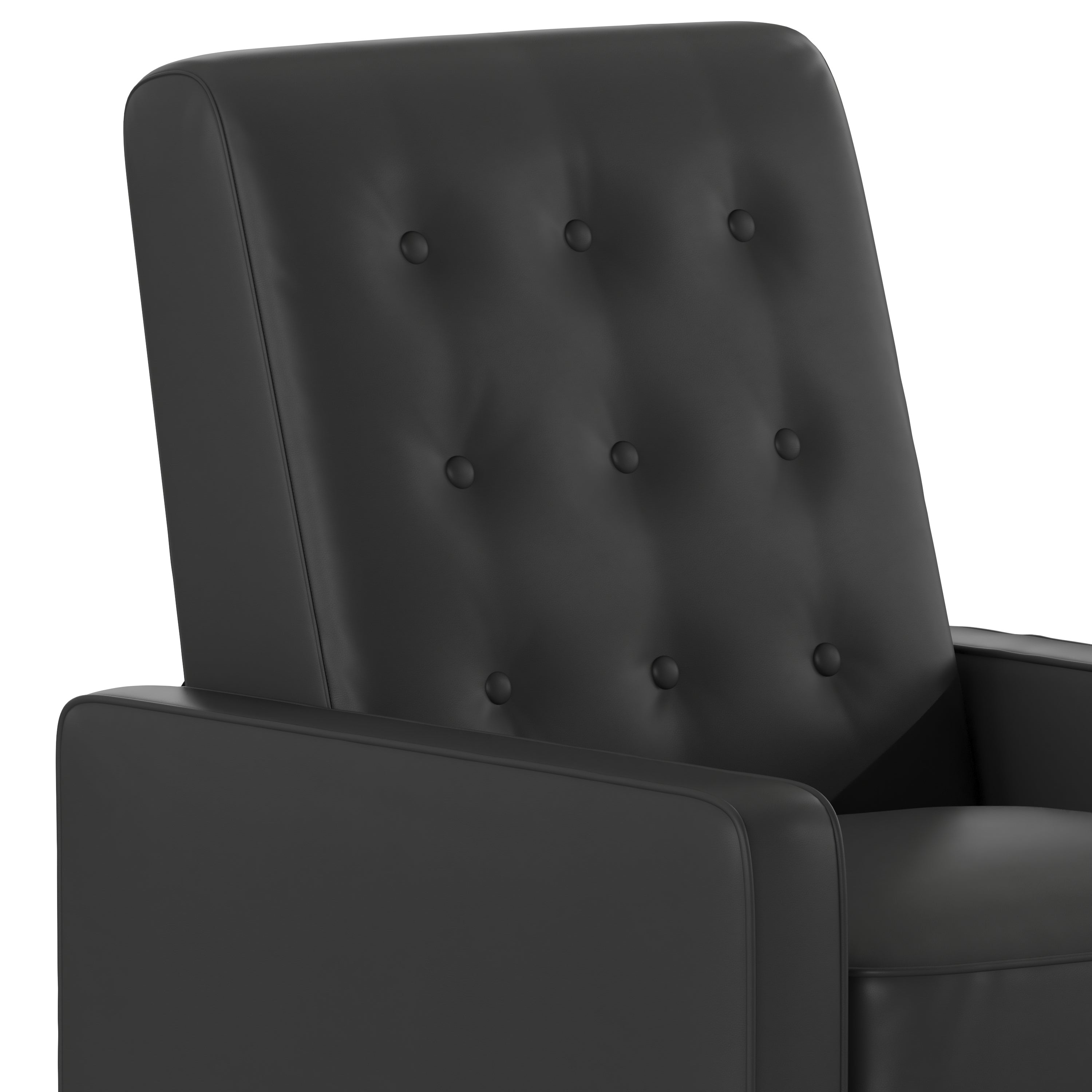 Ezra Mid-Century Modern Upholstered Button Tufted Pushback Recliner for Residential & Commercial Use