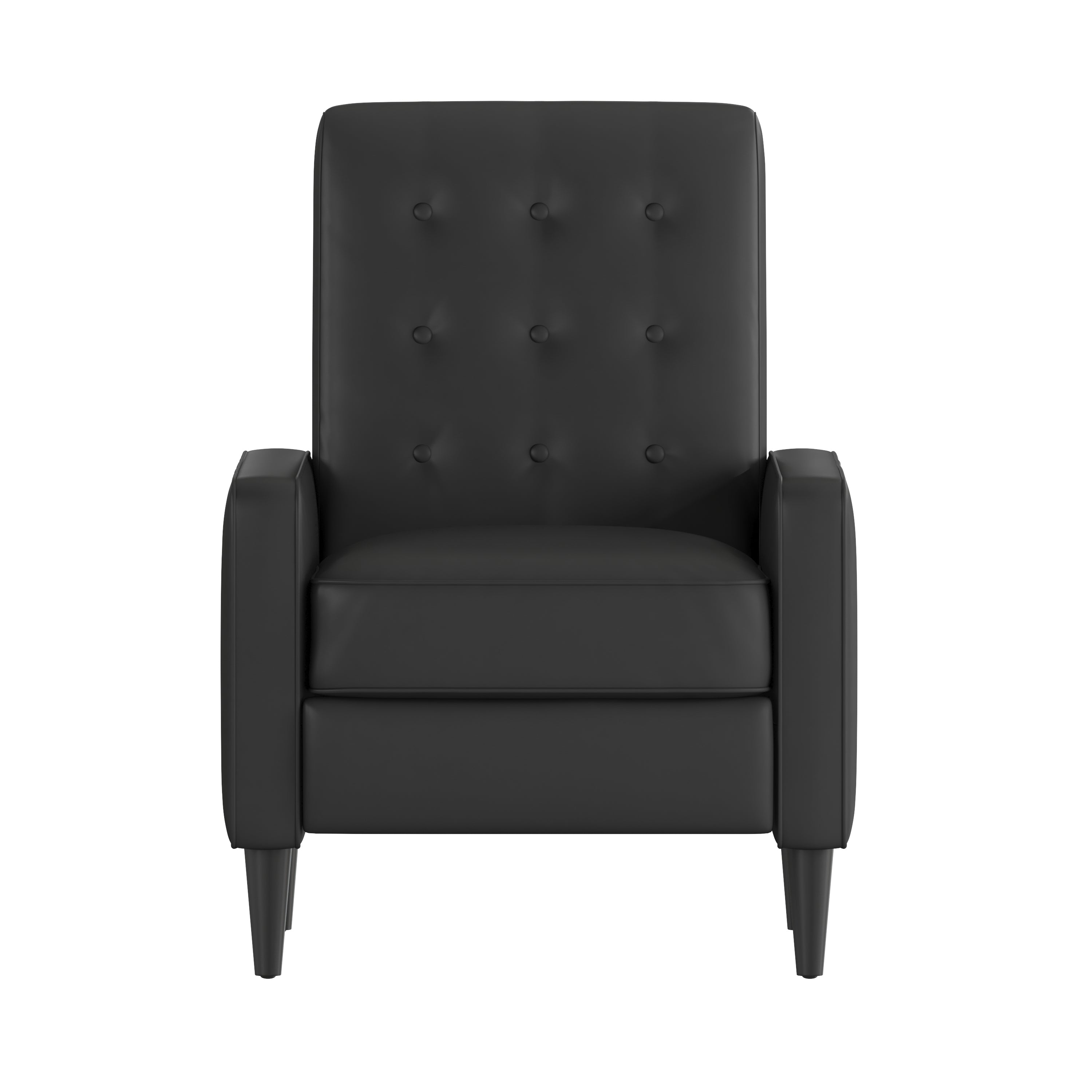 Ezra Mid-Century Modern Upholstered Button Tufted Pushback Recliner for Residential & Commercial Use