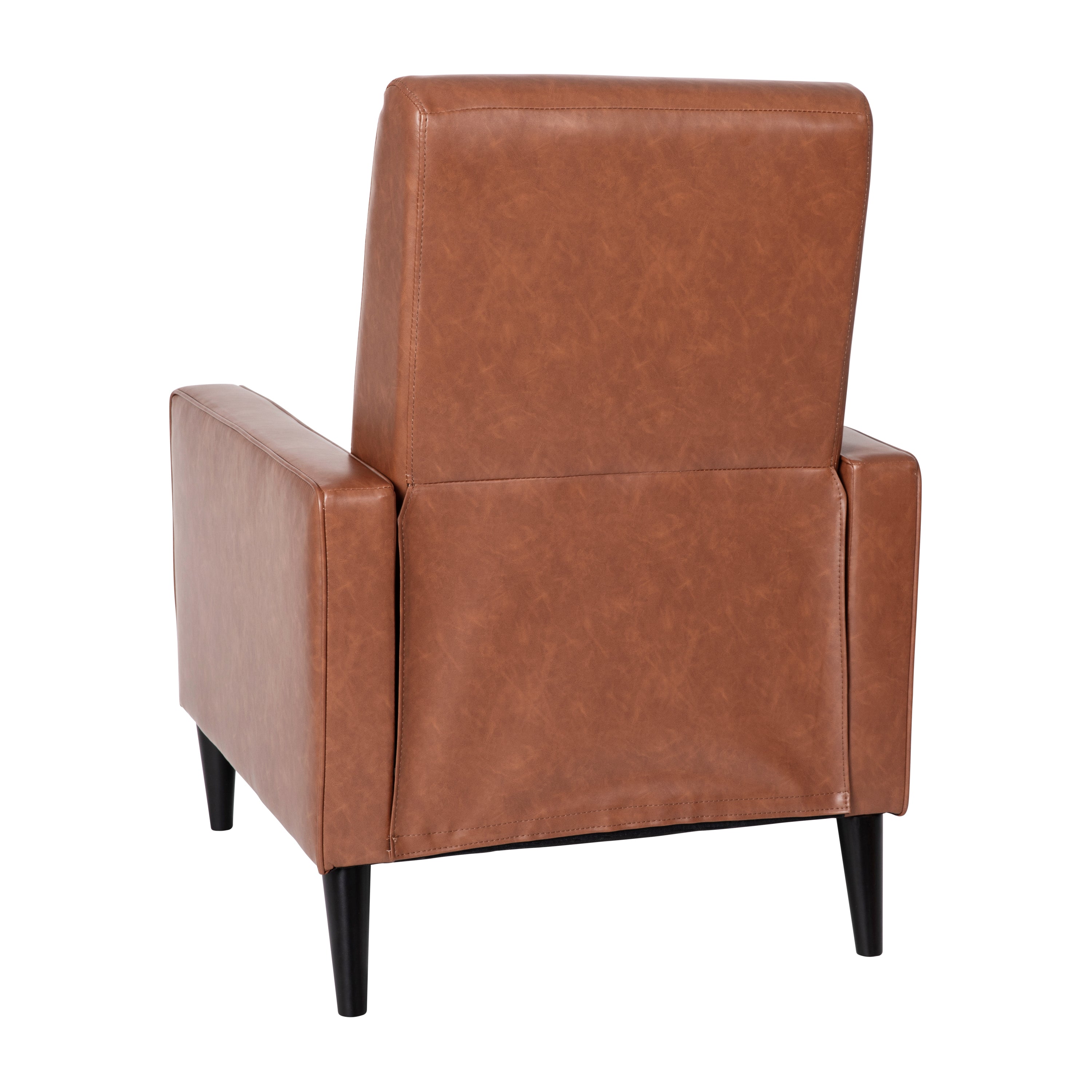 Ezra Mid-Century Modern Upholstered Button Tufted Pushback Recliner for Residential & Commercial Use