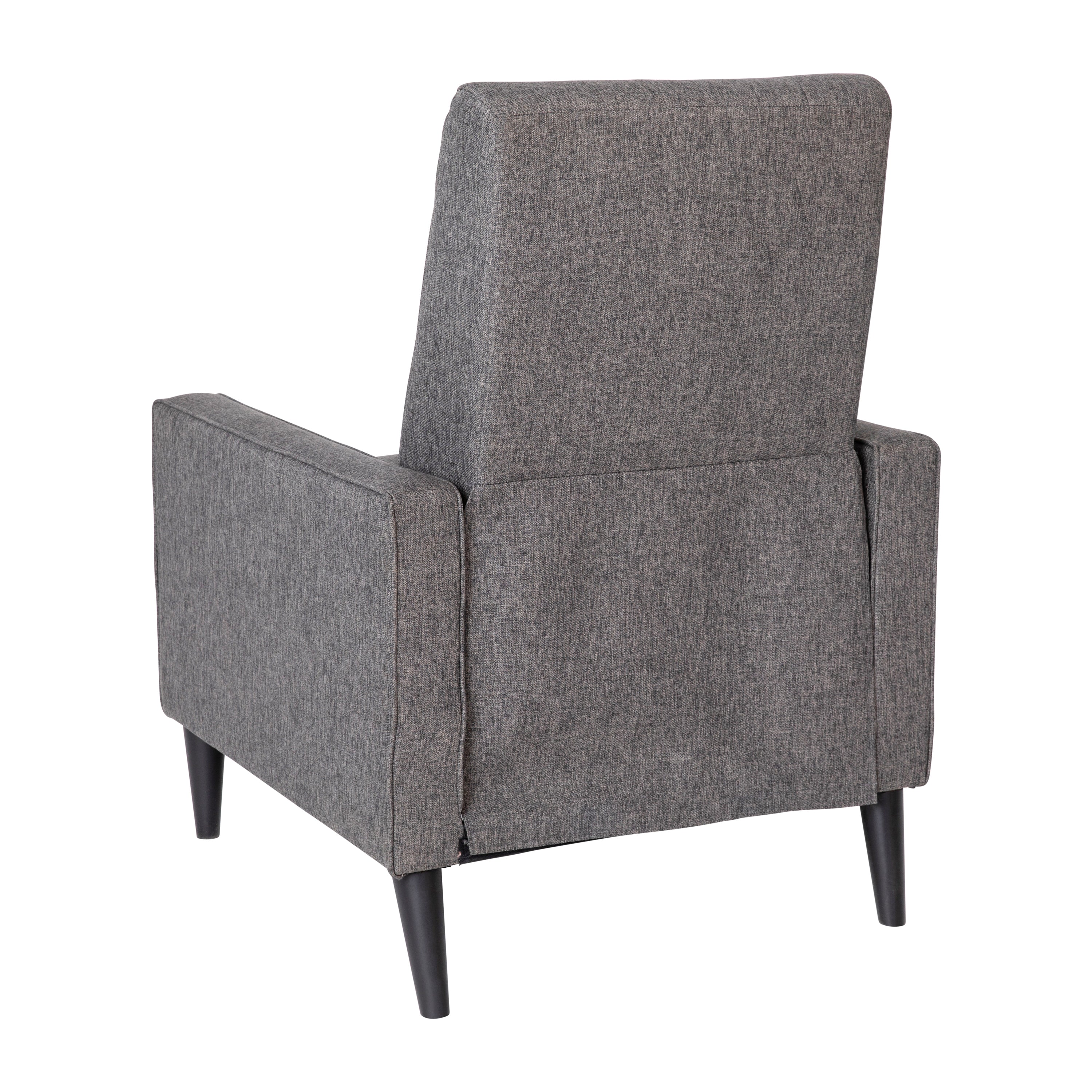 Ezra Mid-Century Modern Upholstered Button Tufted Pushback Recliner for Residential & Commercial Use