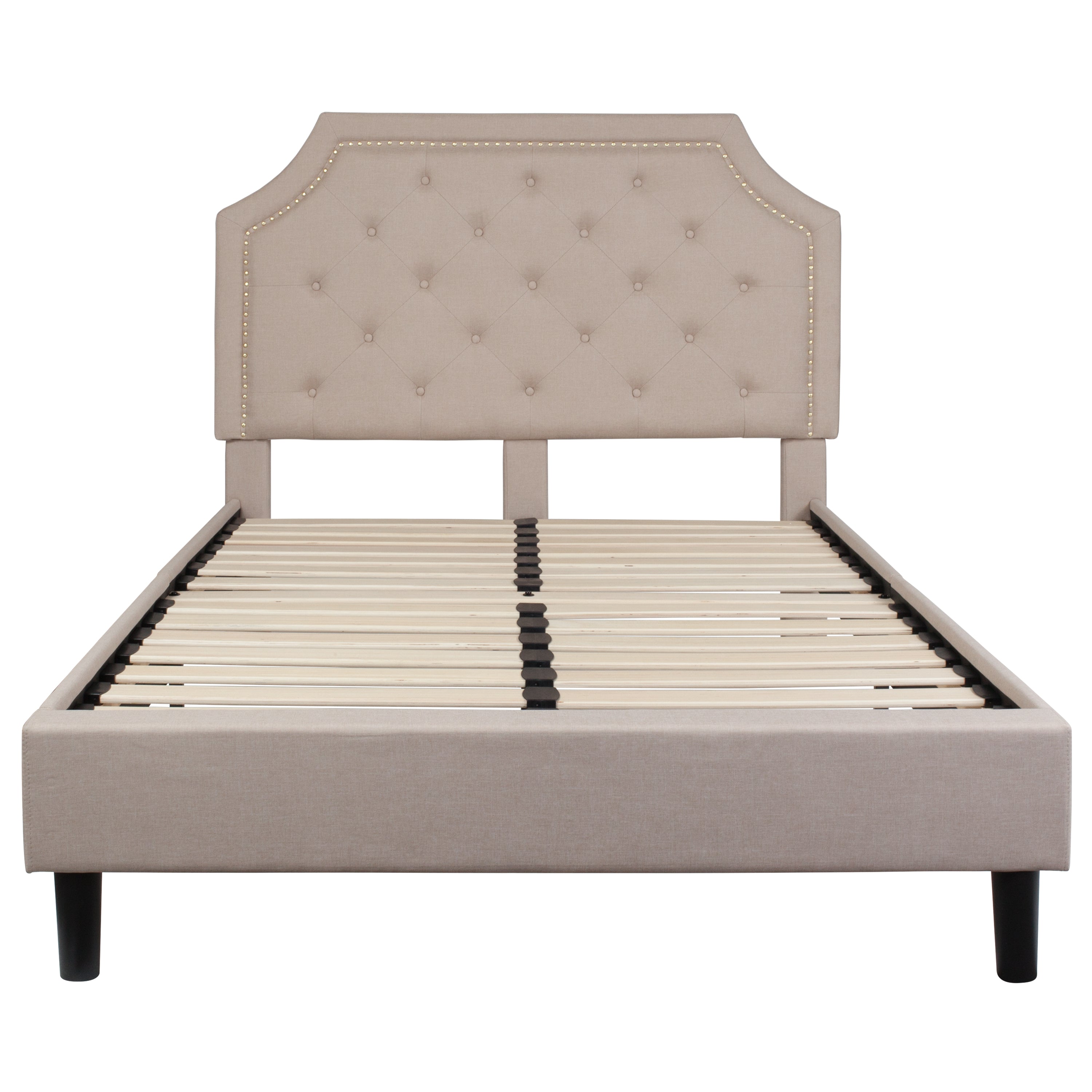 Brighton Arched Tufted Upholstered Platform Bed