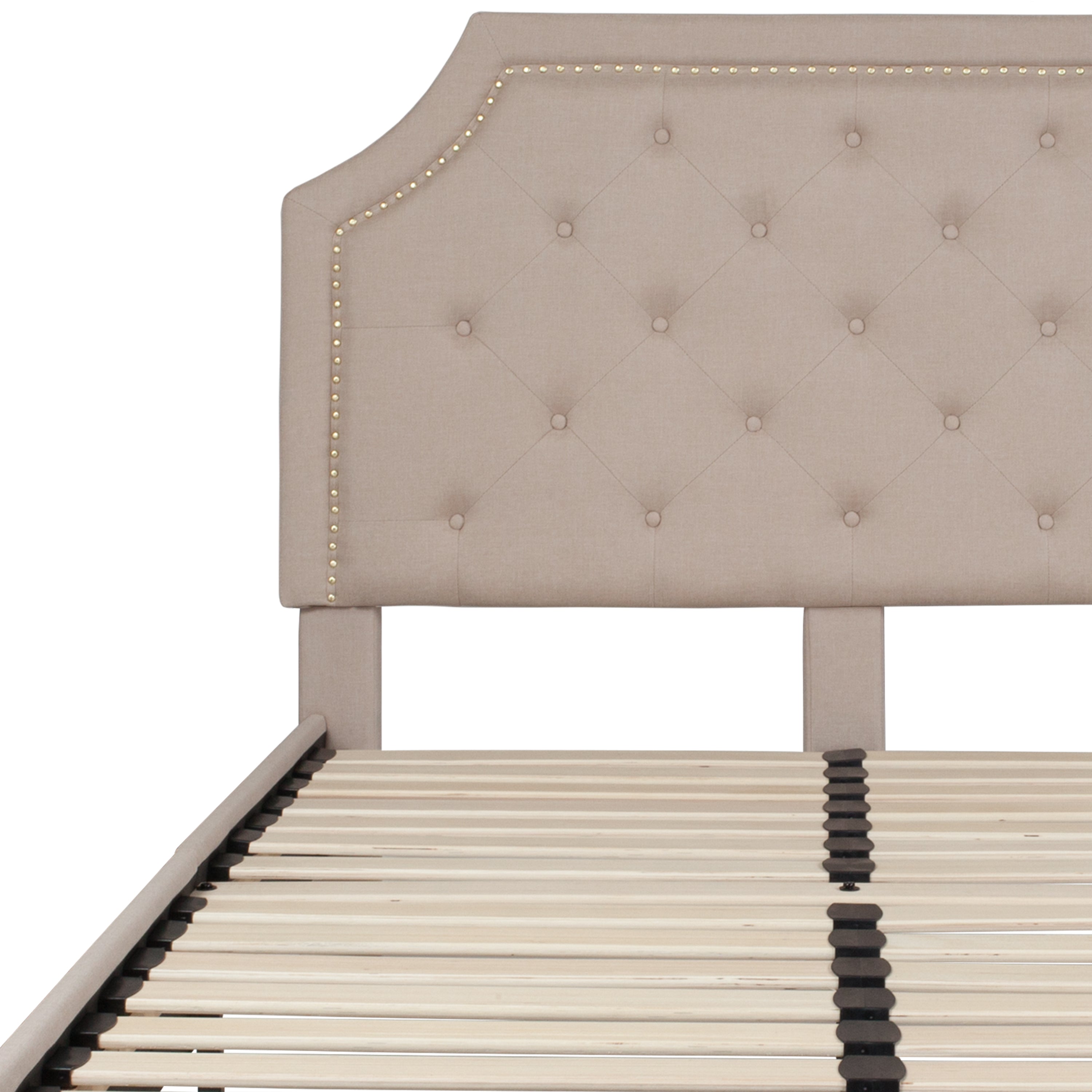 Brighton Arched Tufted Upholstered Platform Bed