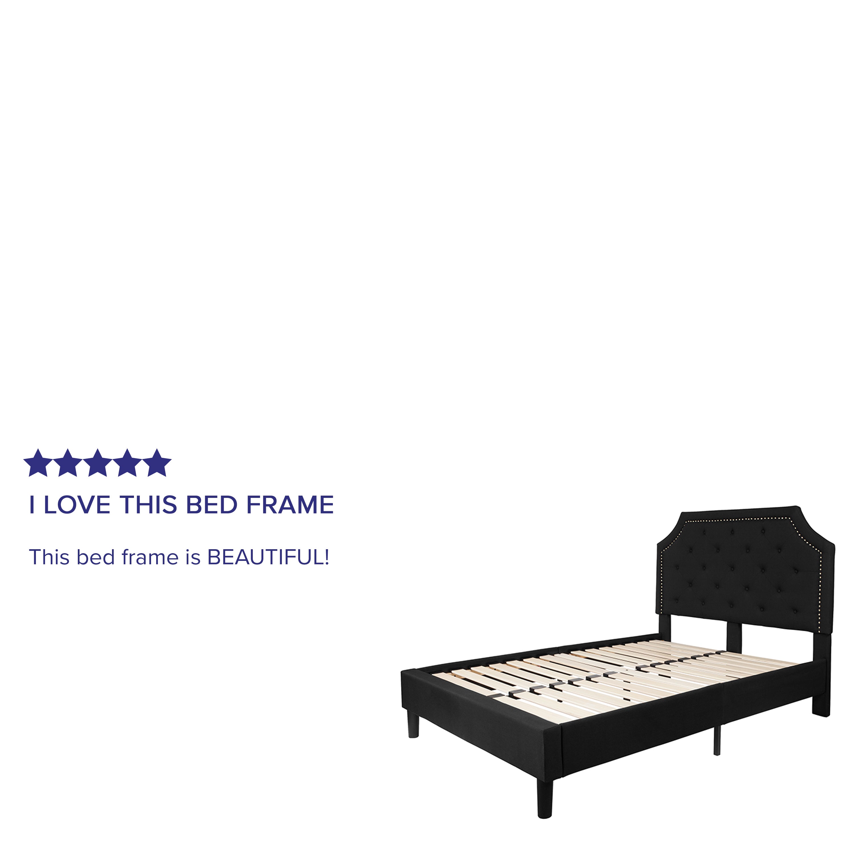 Brighton Arched Tufted Upholstered Platform Bed