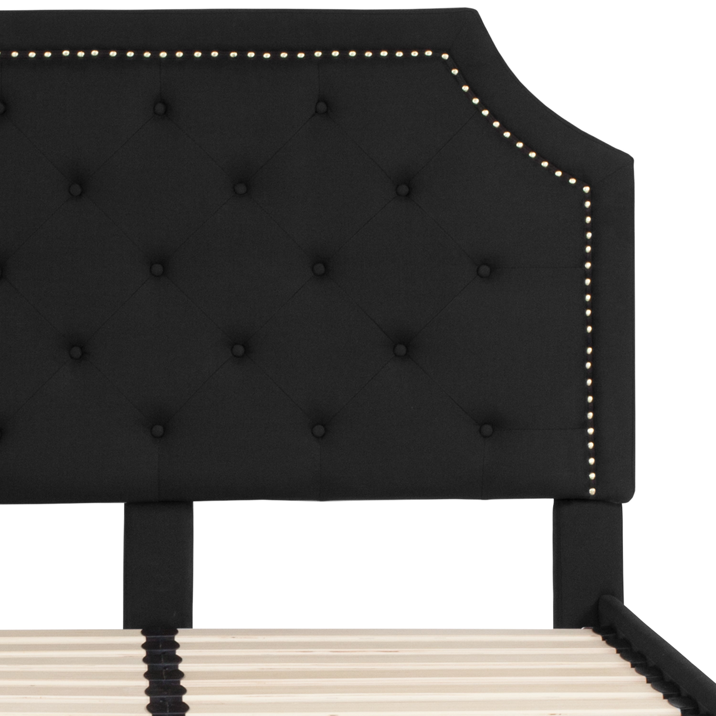 Brighton Arched Tufted Upholstered Platform Bed