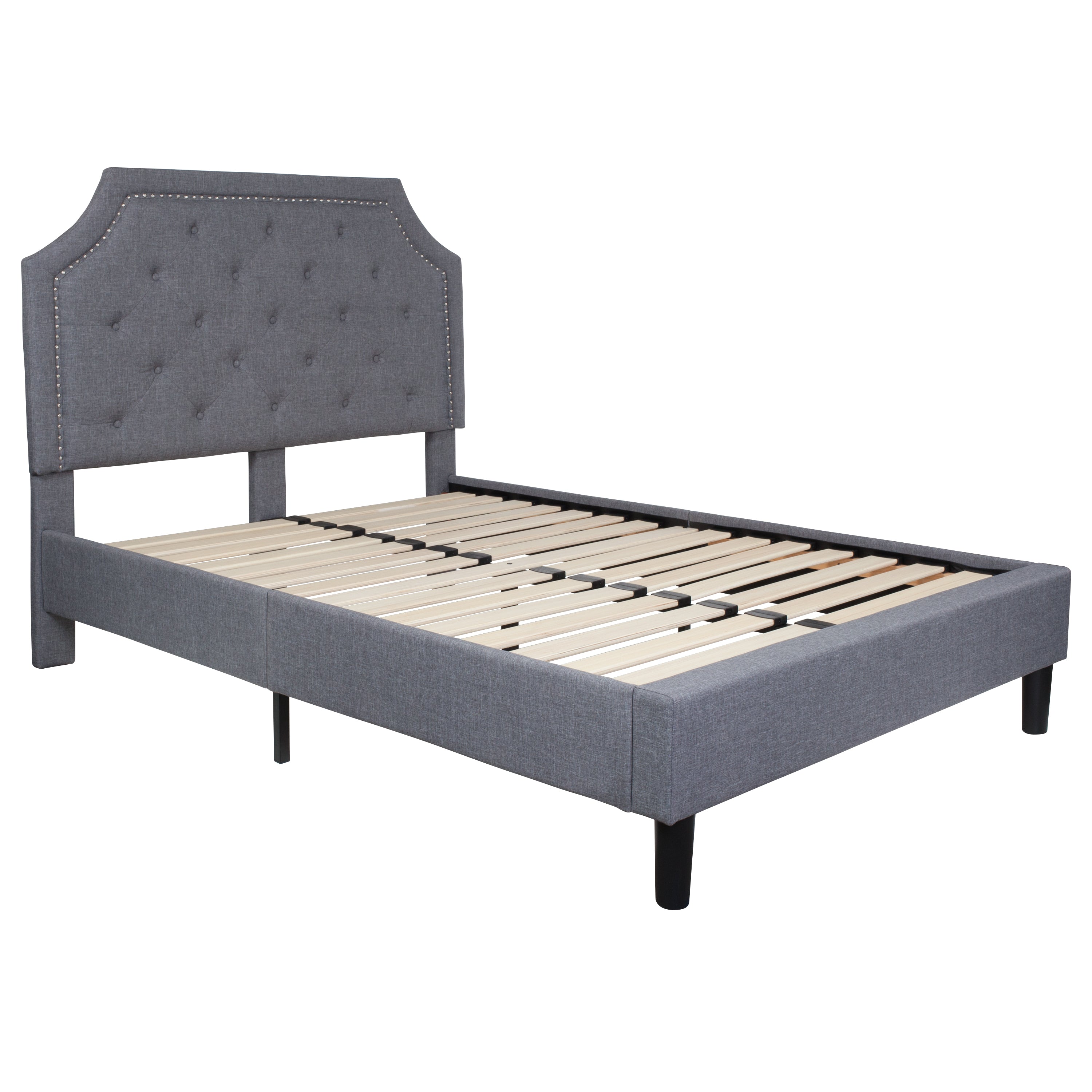 Brighton Arched Tufted Upholstered Platform Bed