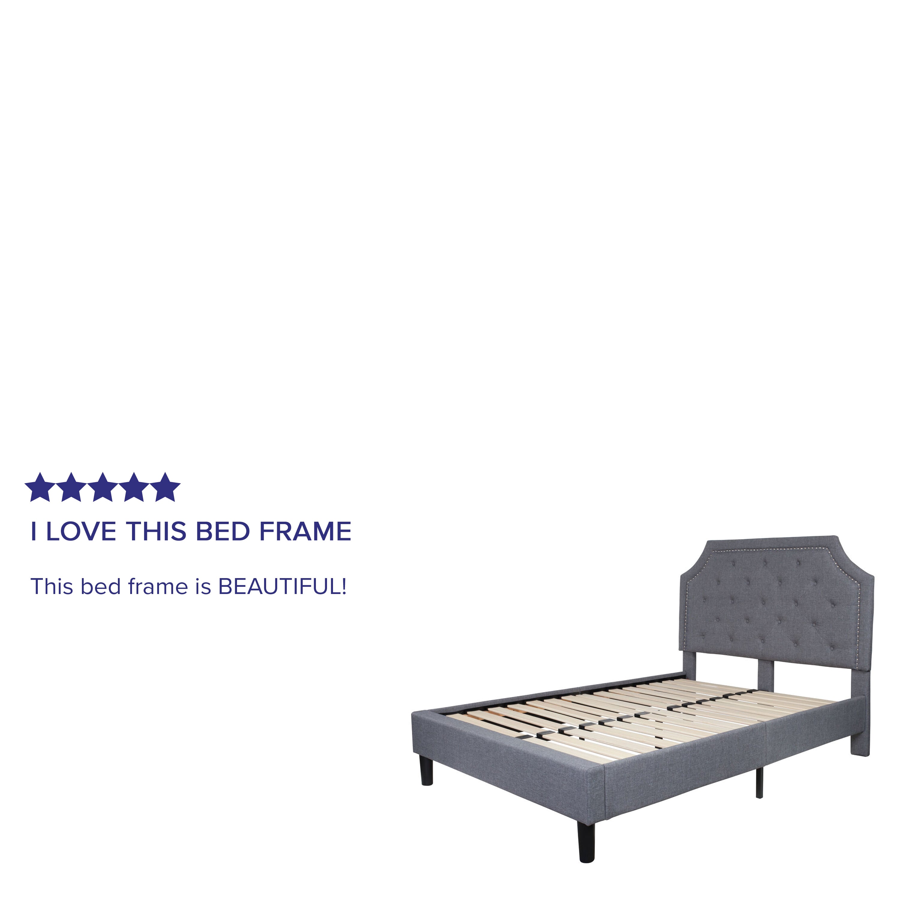 Brighton Arched Tufted Upholstered Platform Bed