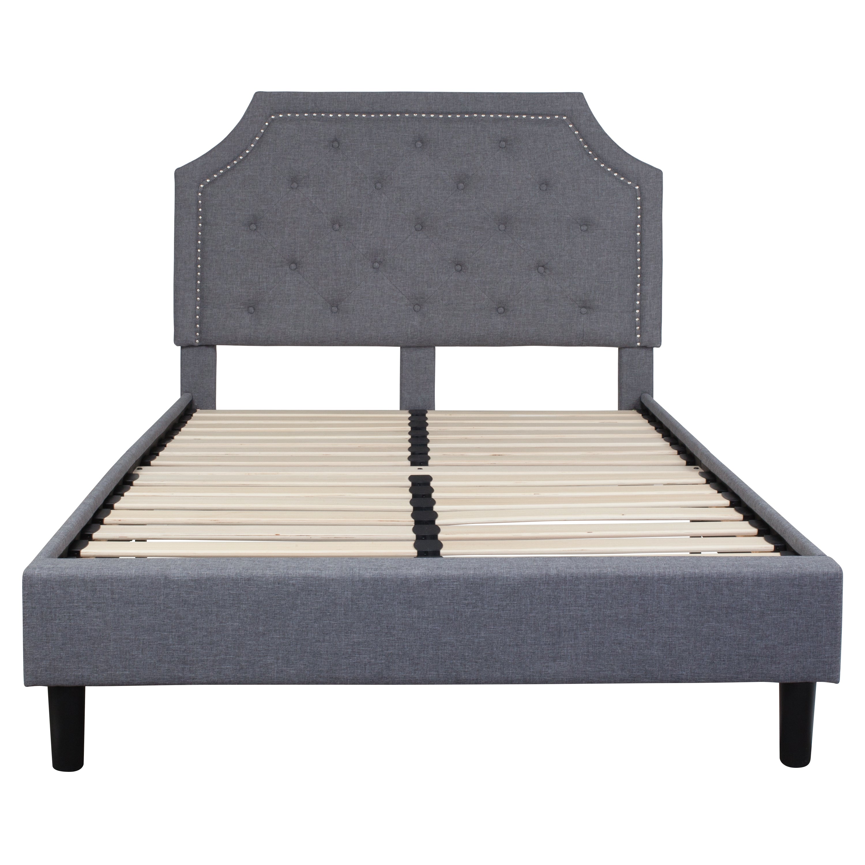 Brighton Arched Tufted Upholstered Platform Bed