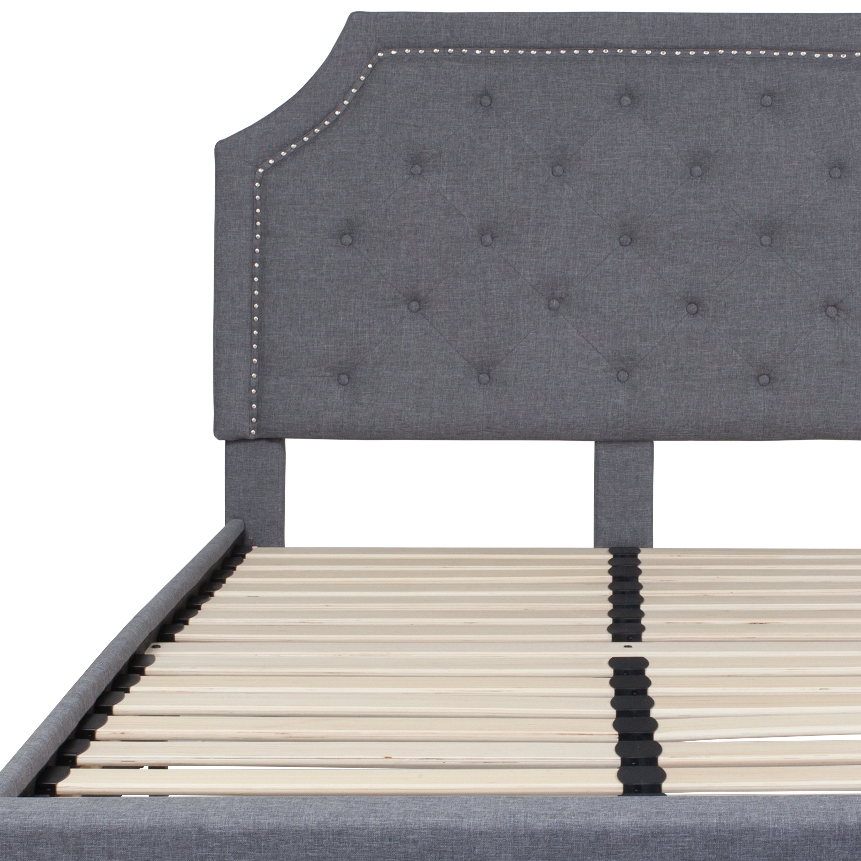 Brighton Arched Tufted Upholstered Platform Bed