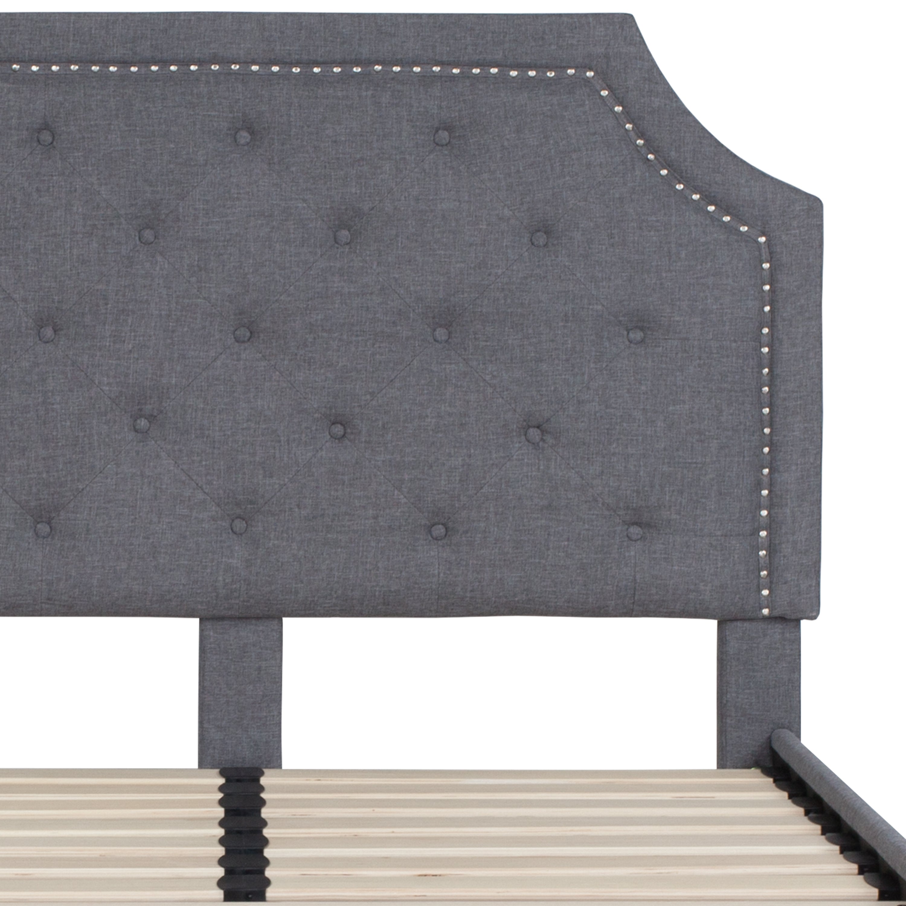 Brighton Arched Tufted Upholstered Platform Bed
