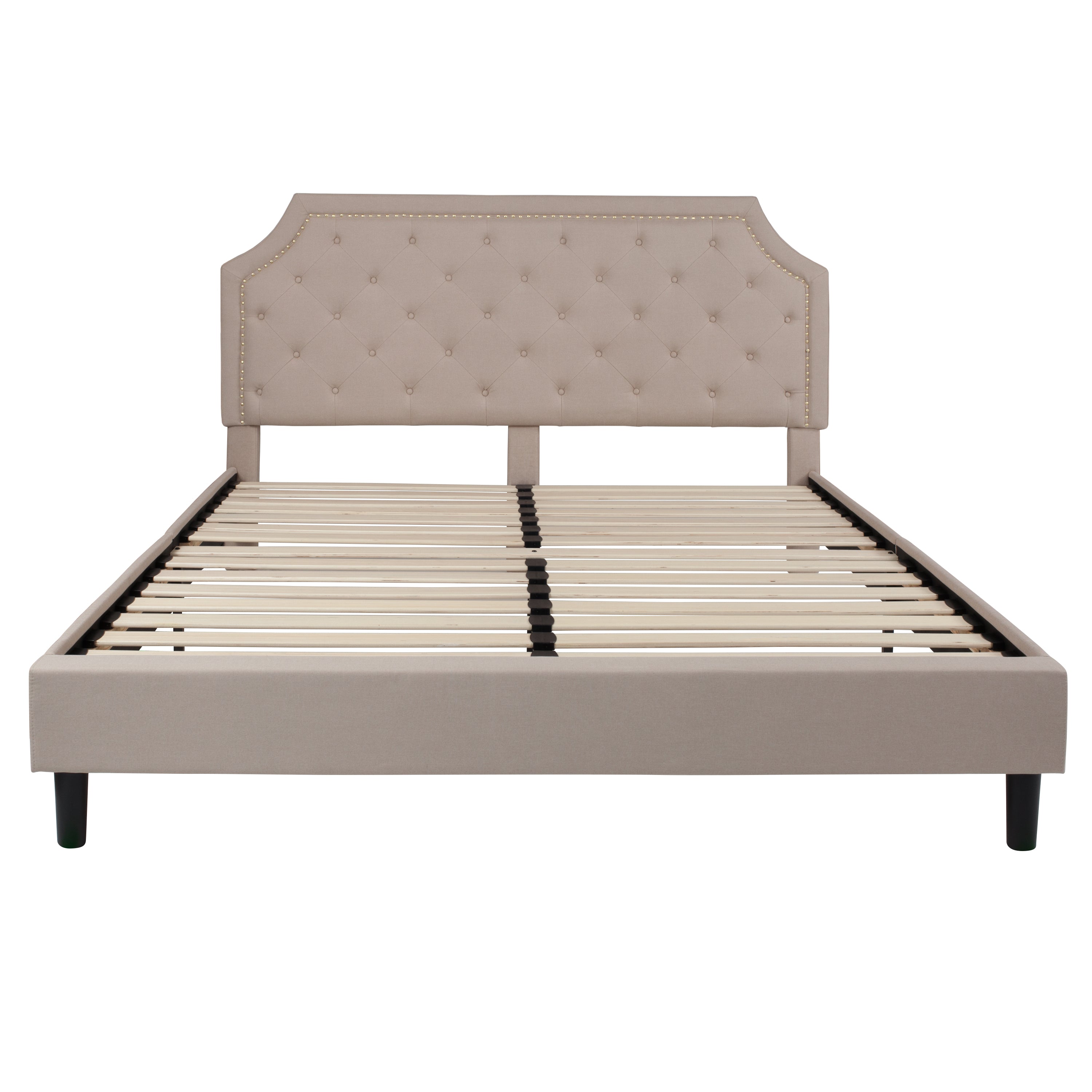 Brighton Arched Tufted Upholstered Platform Bed