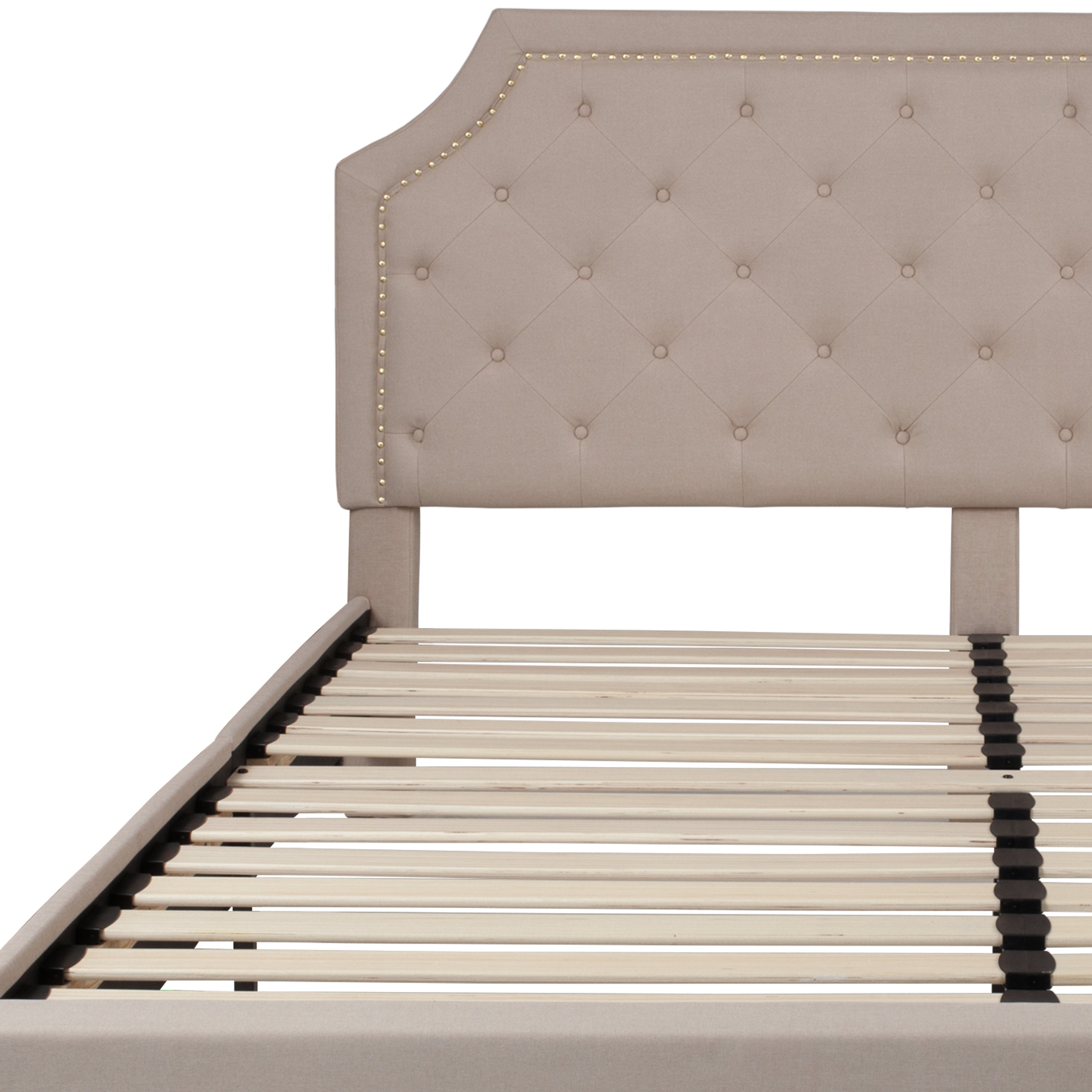 Brighton Arched Tufted Upholstered Platform Bed