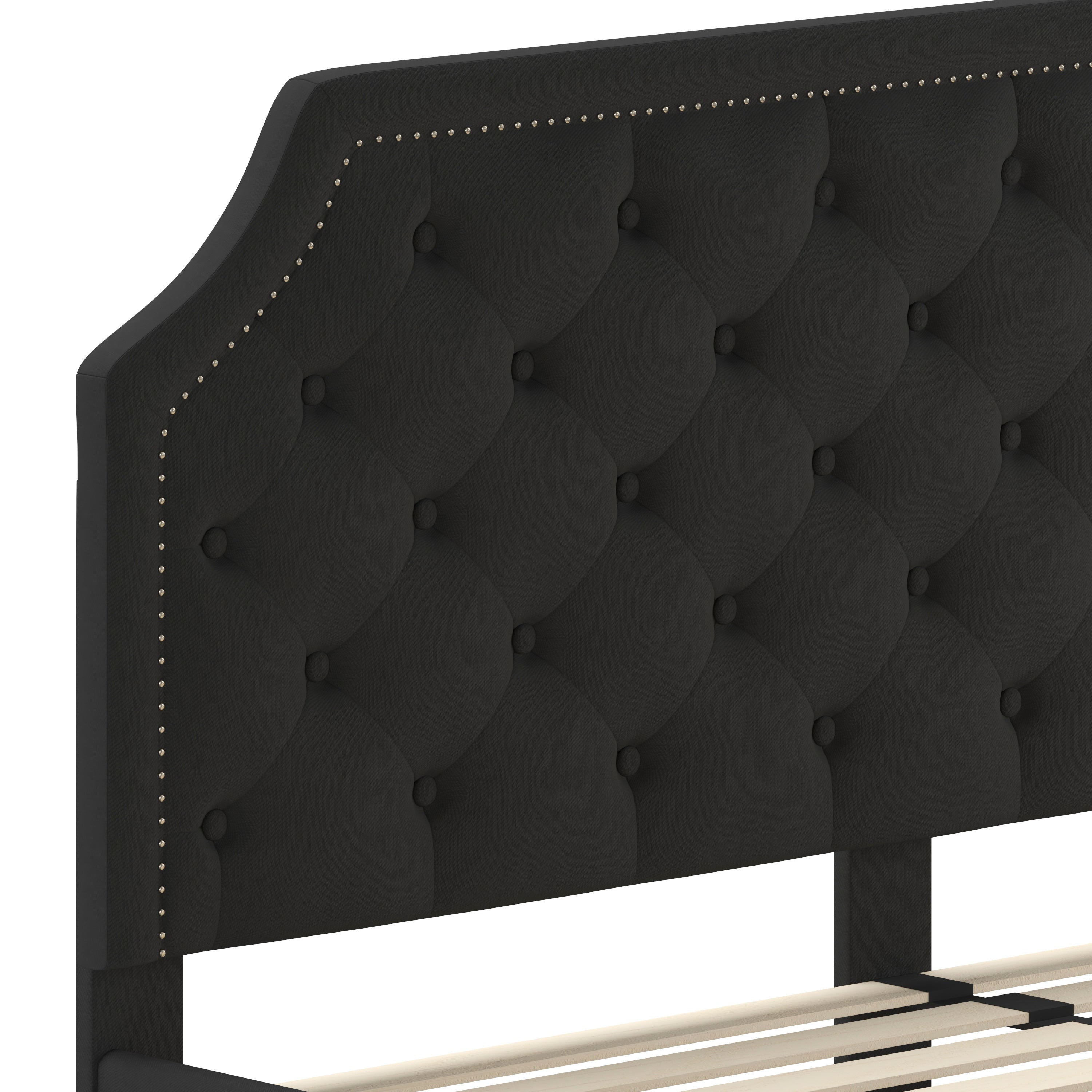 Brighton Arched Tufted Upholstered Platform Bed