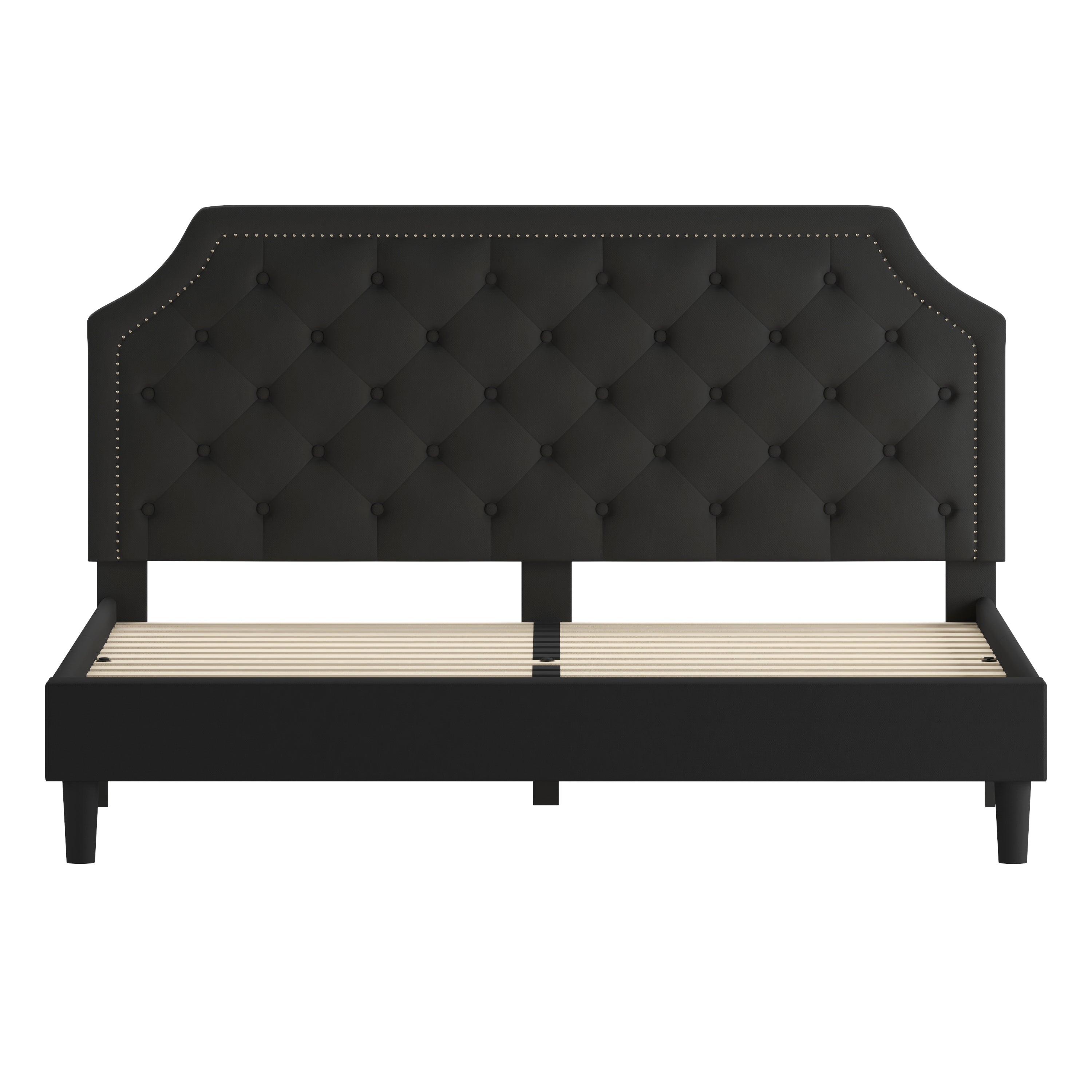 Brighton Arched Tufted Upholstered Platform Bed