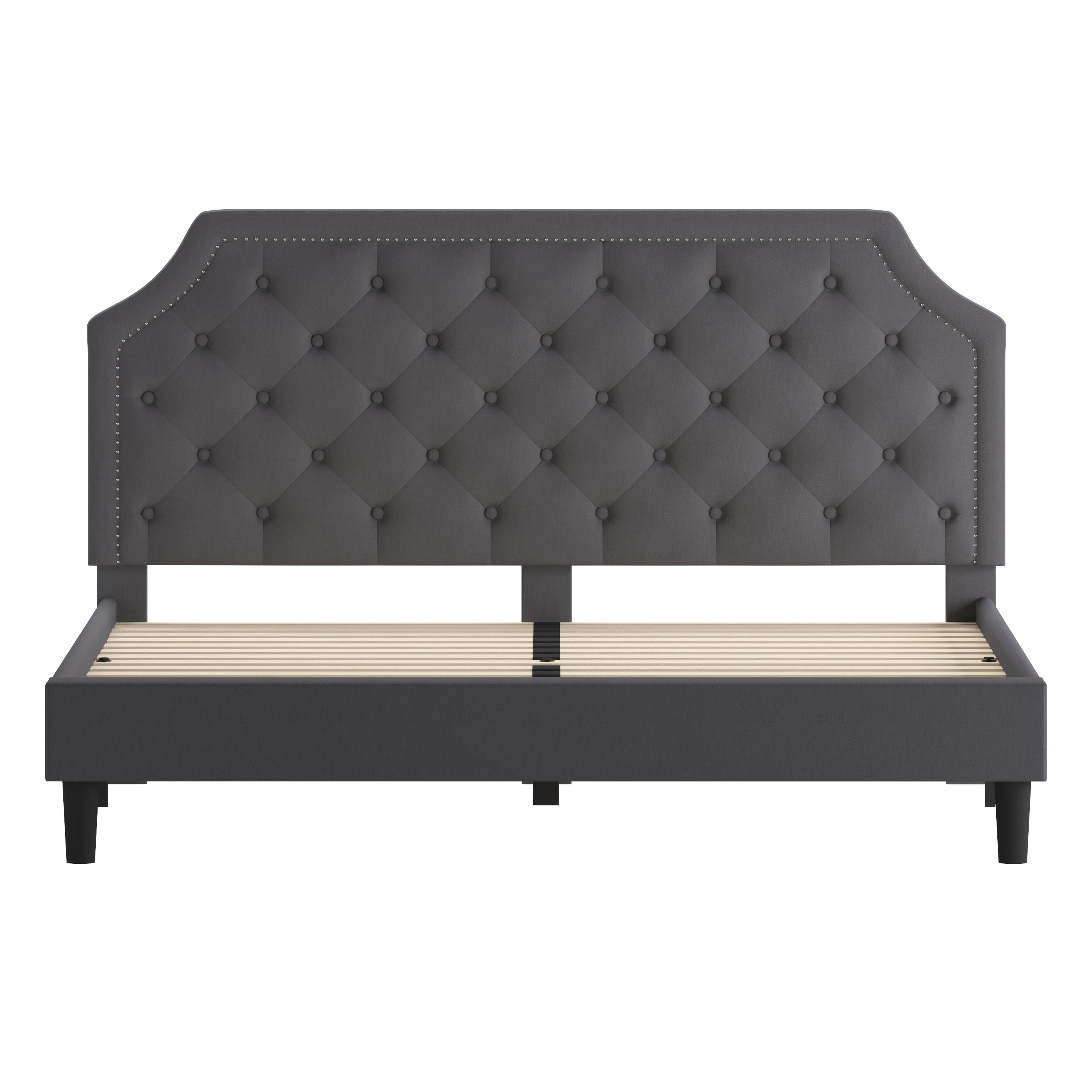Brighton Arched Tufted Upholstered Platform Bed