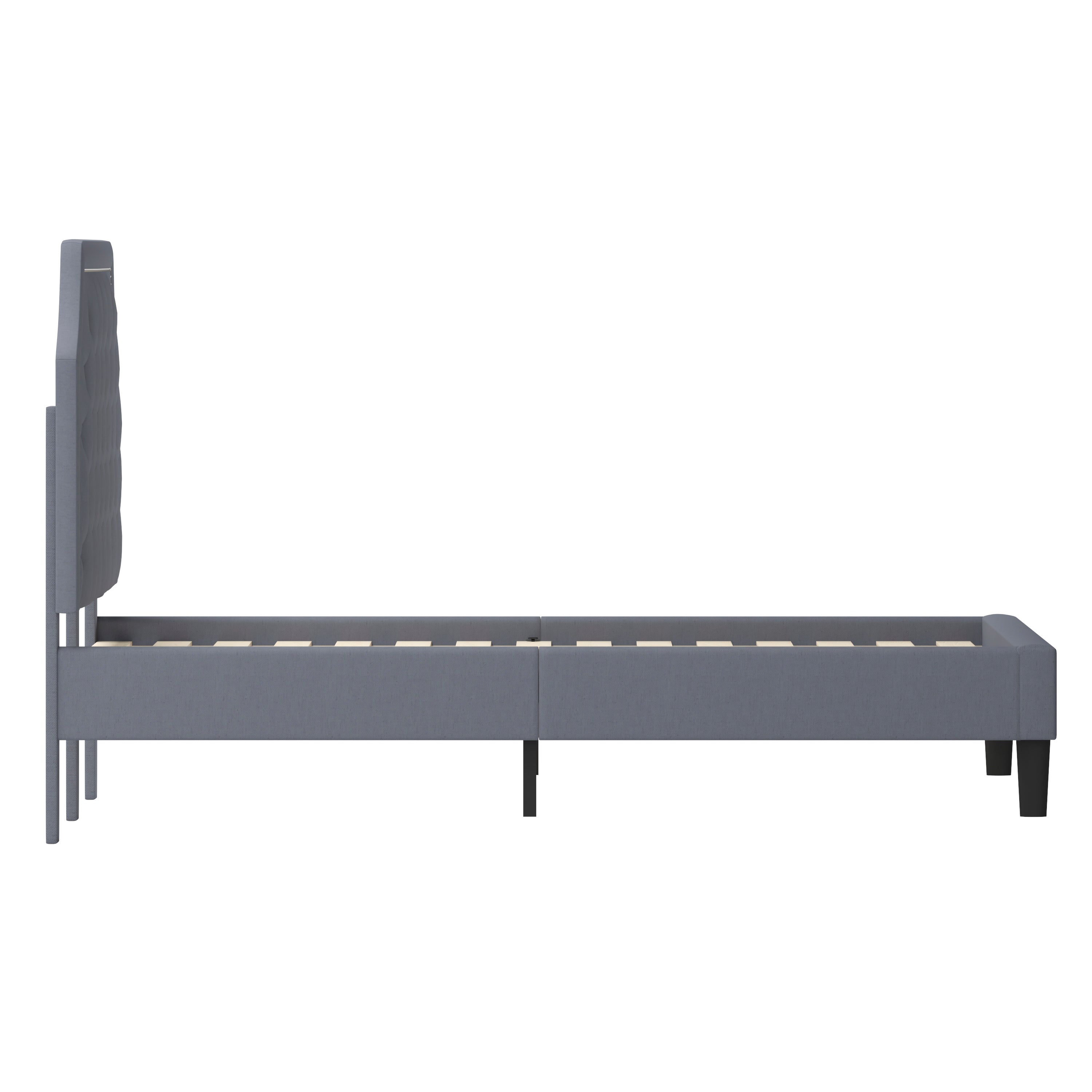 Brighton Arched Tufted Upholstered Platform Bed