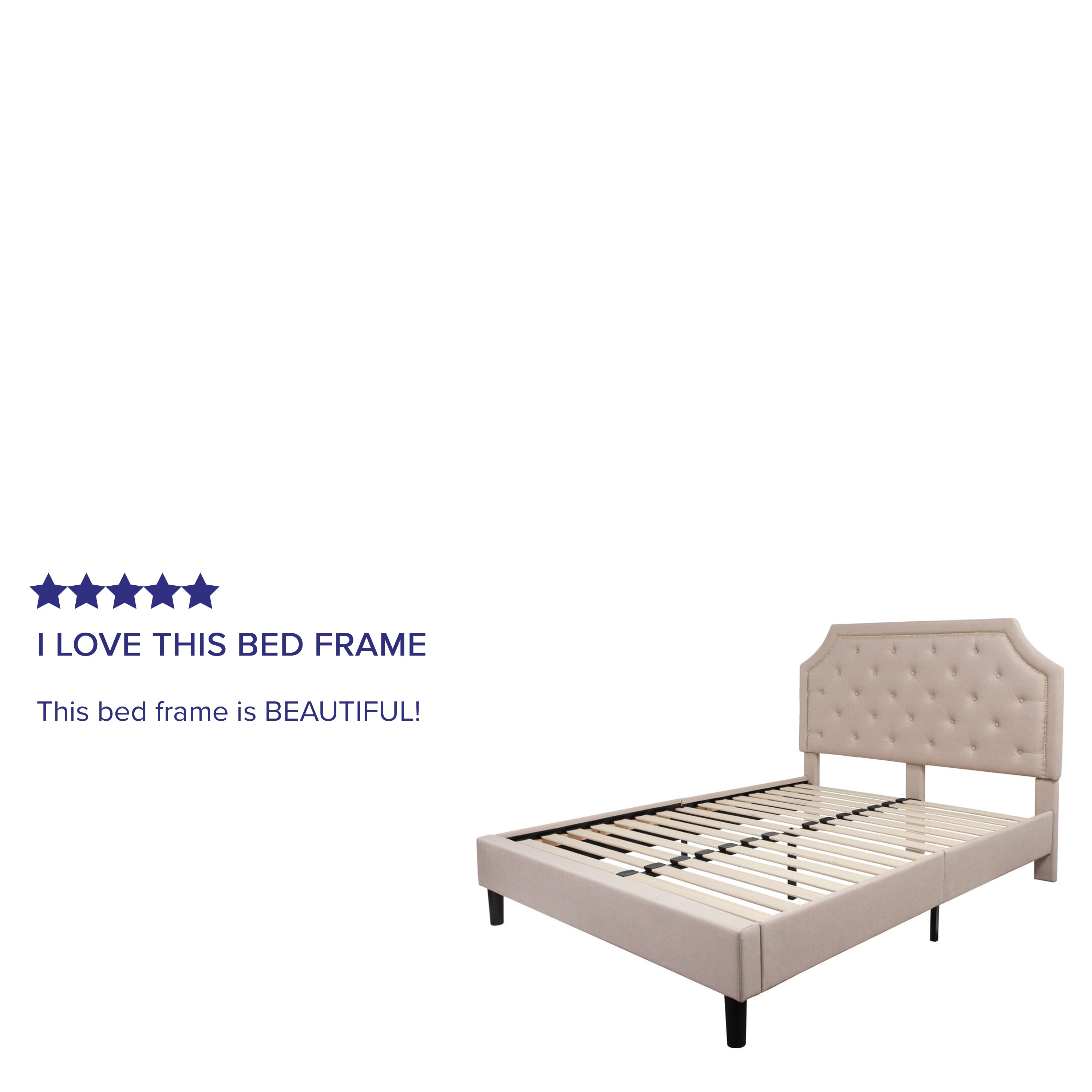 Brighton Arched Tufted Upholstered Platform Bed