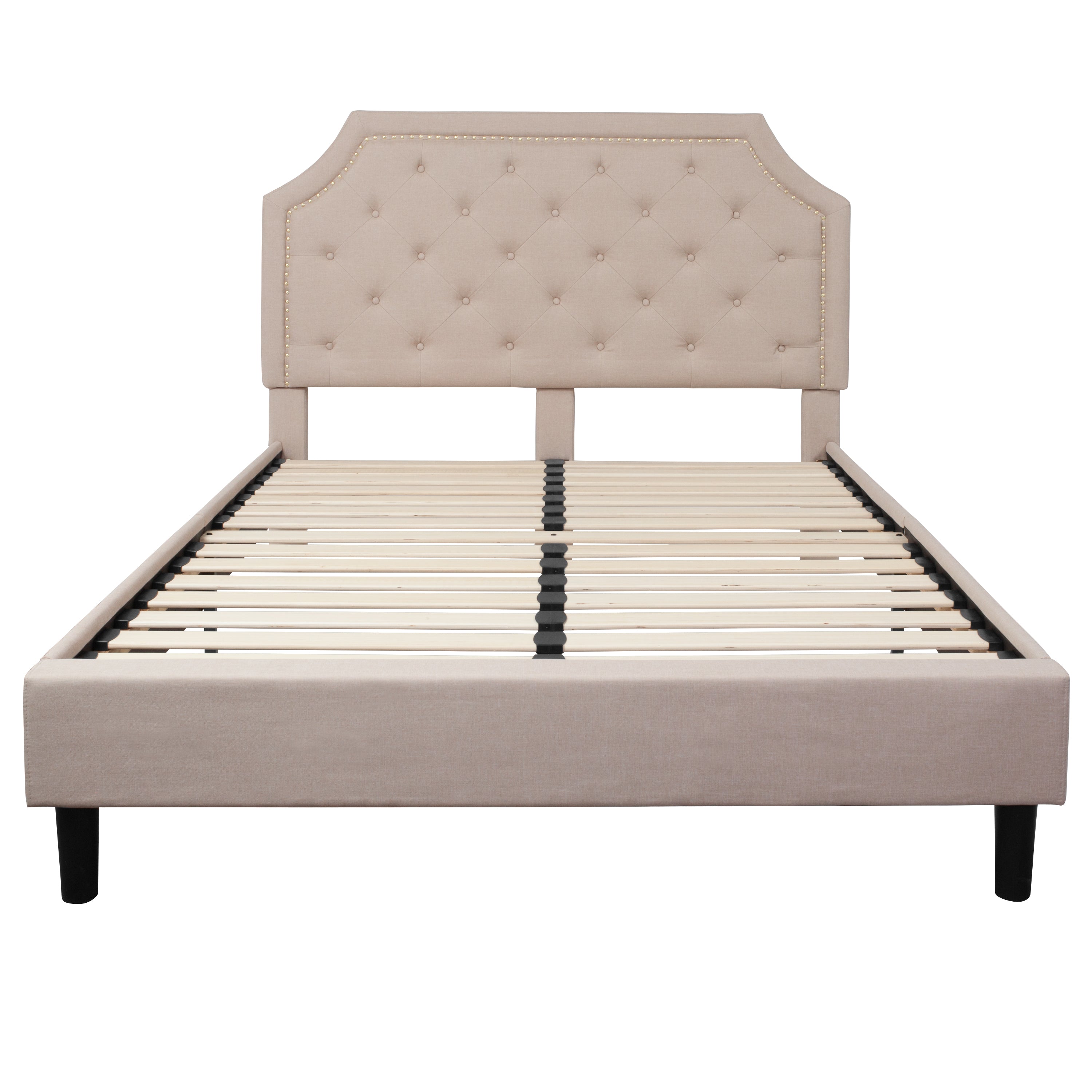 Brighton Arched Tufted Upholstered Platform Bed