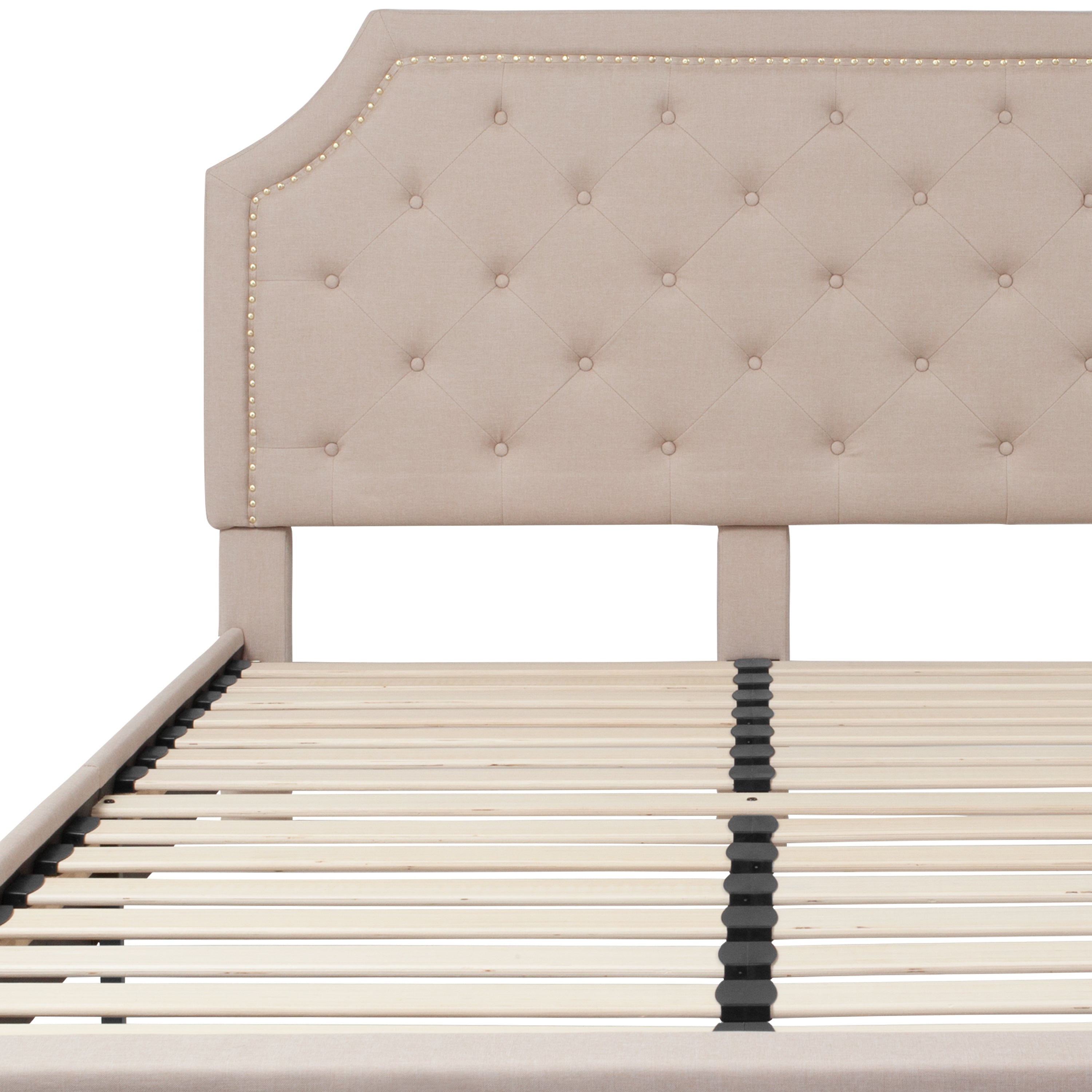 Brighton Arched Tufted Upholstered Platform Bed