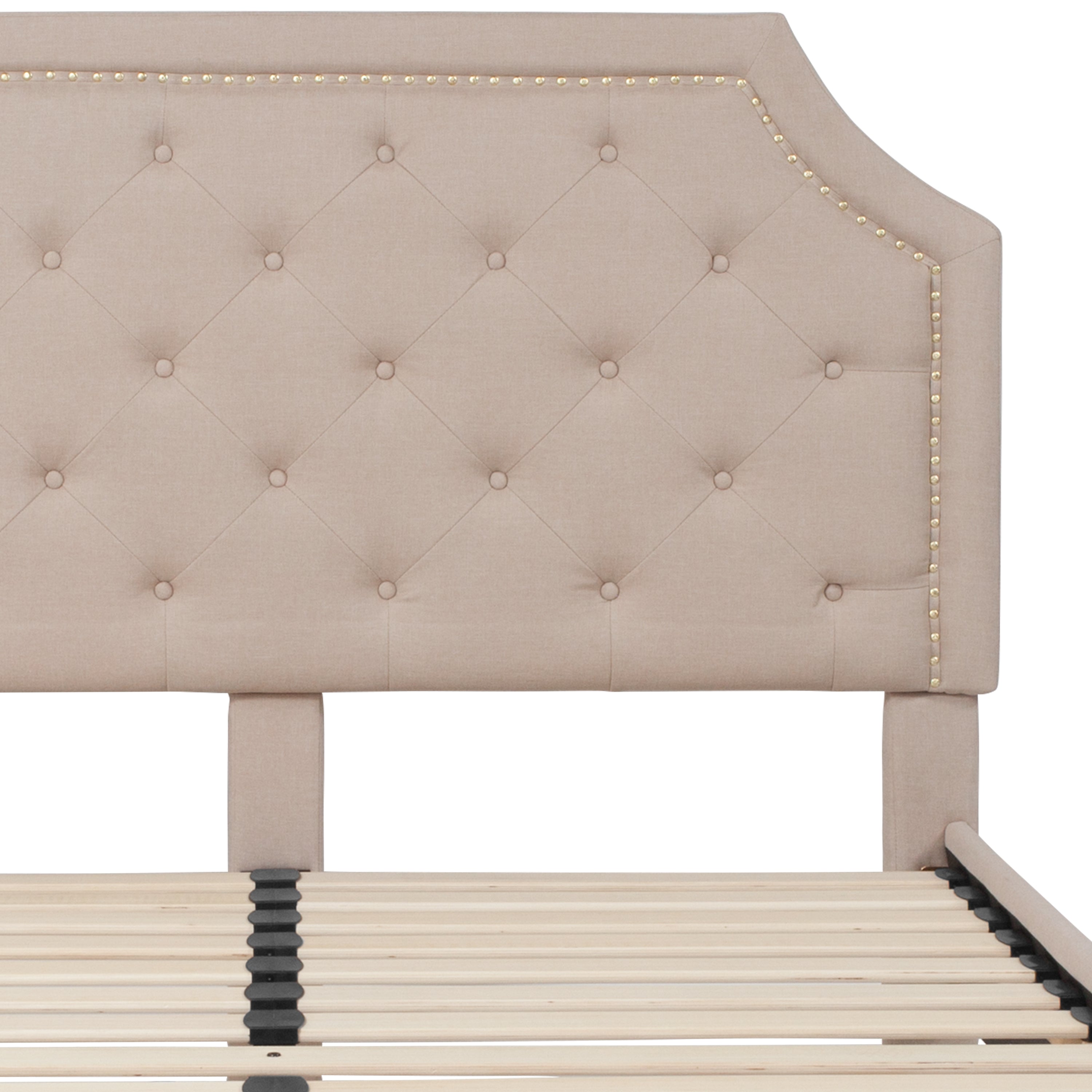 Brighton Arched Tufted Upholstered Platform Bed