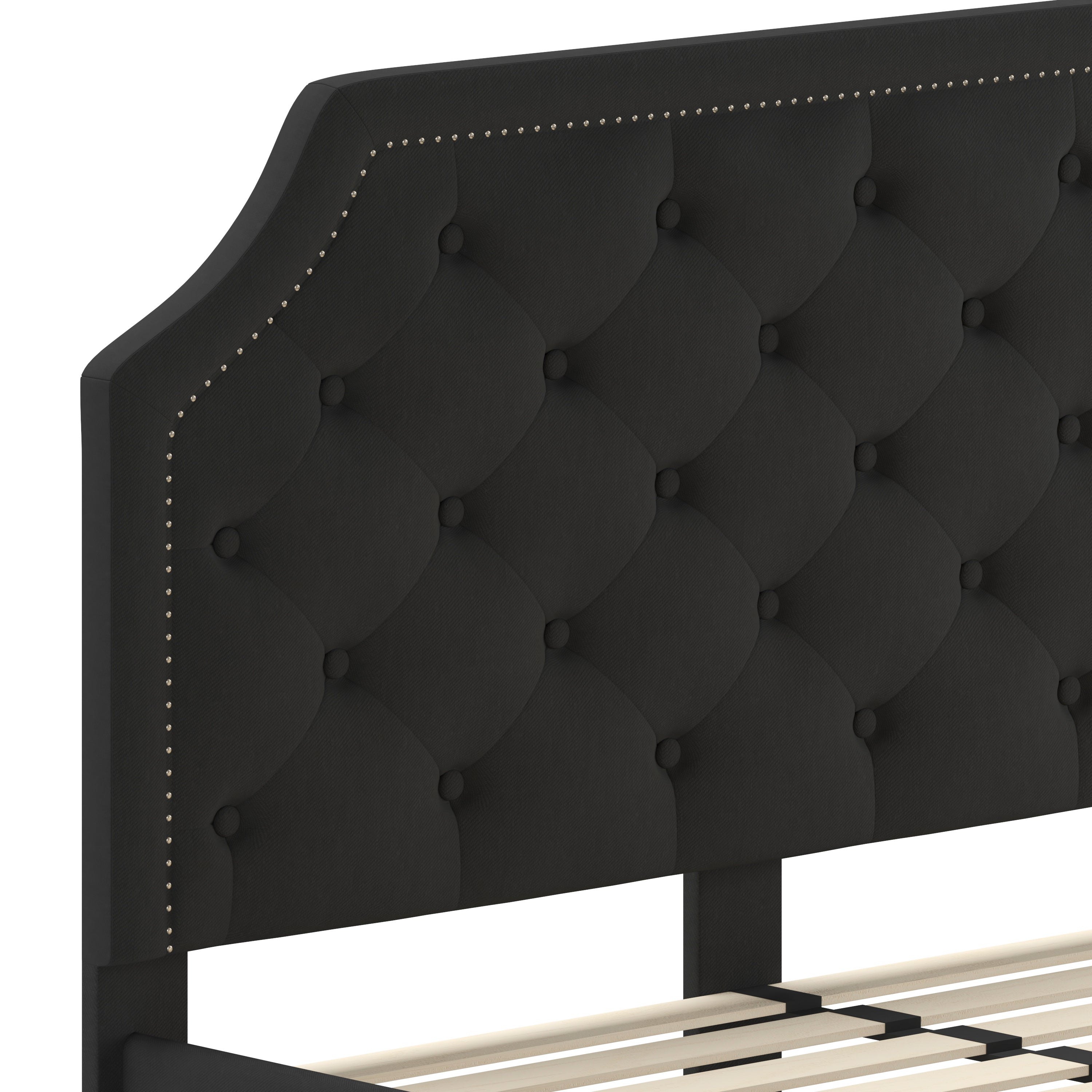 Brighton Arched Tufted Upholstered Platform Bed