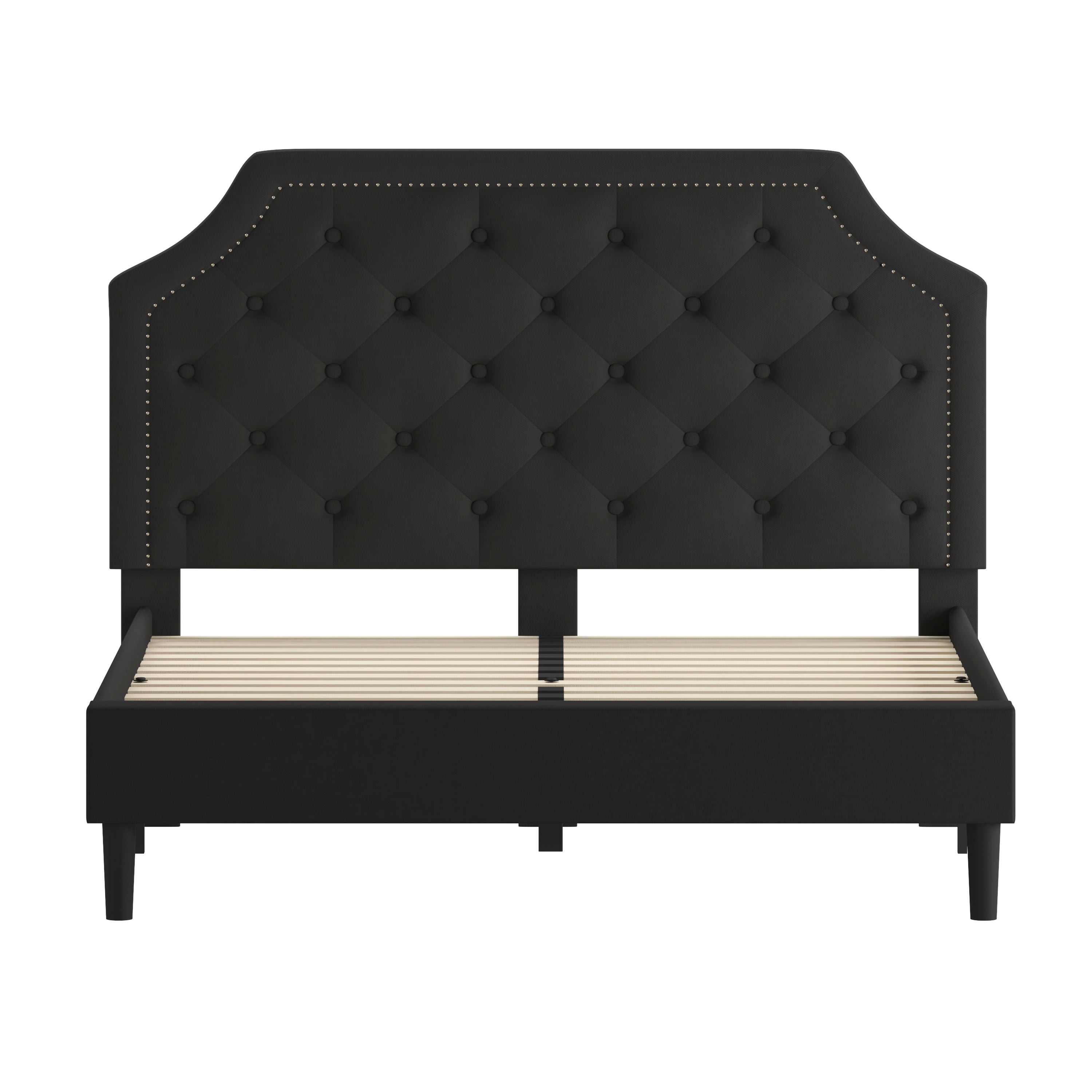 Brighton Arched Tufted Upholstered Platform Bed