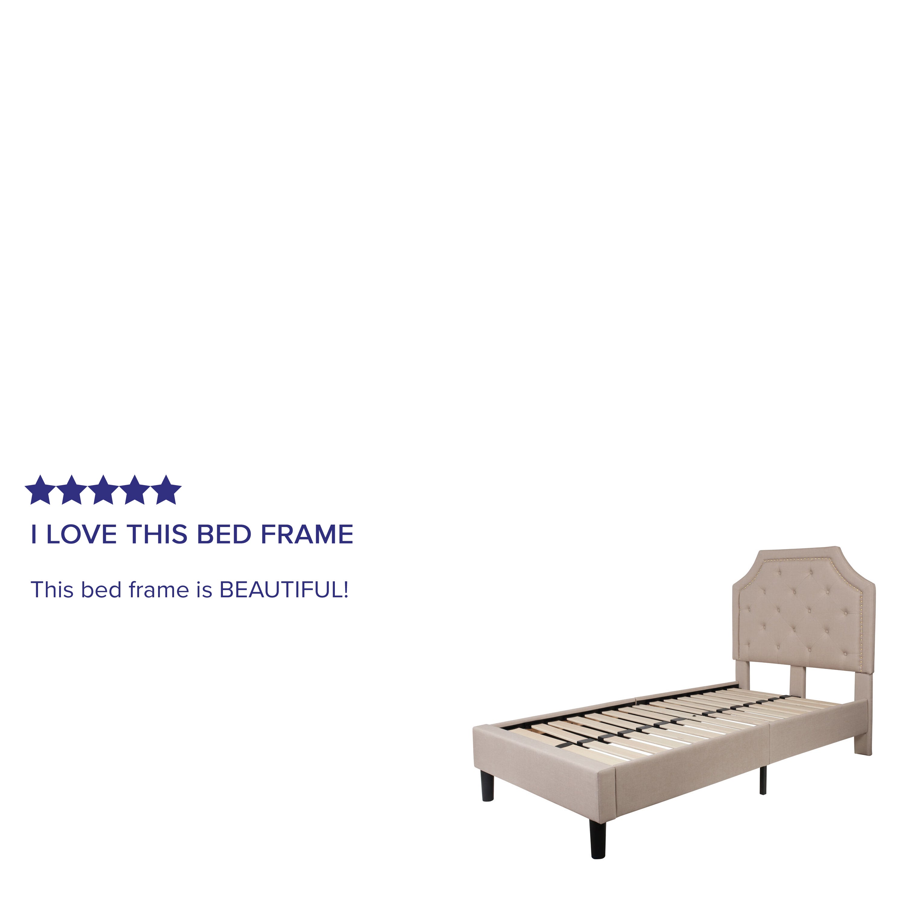 Brighton Arched Tufted Upholstered Platform Bed