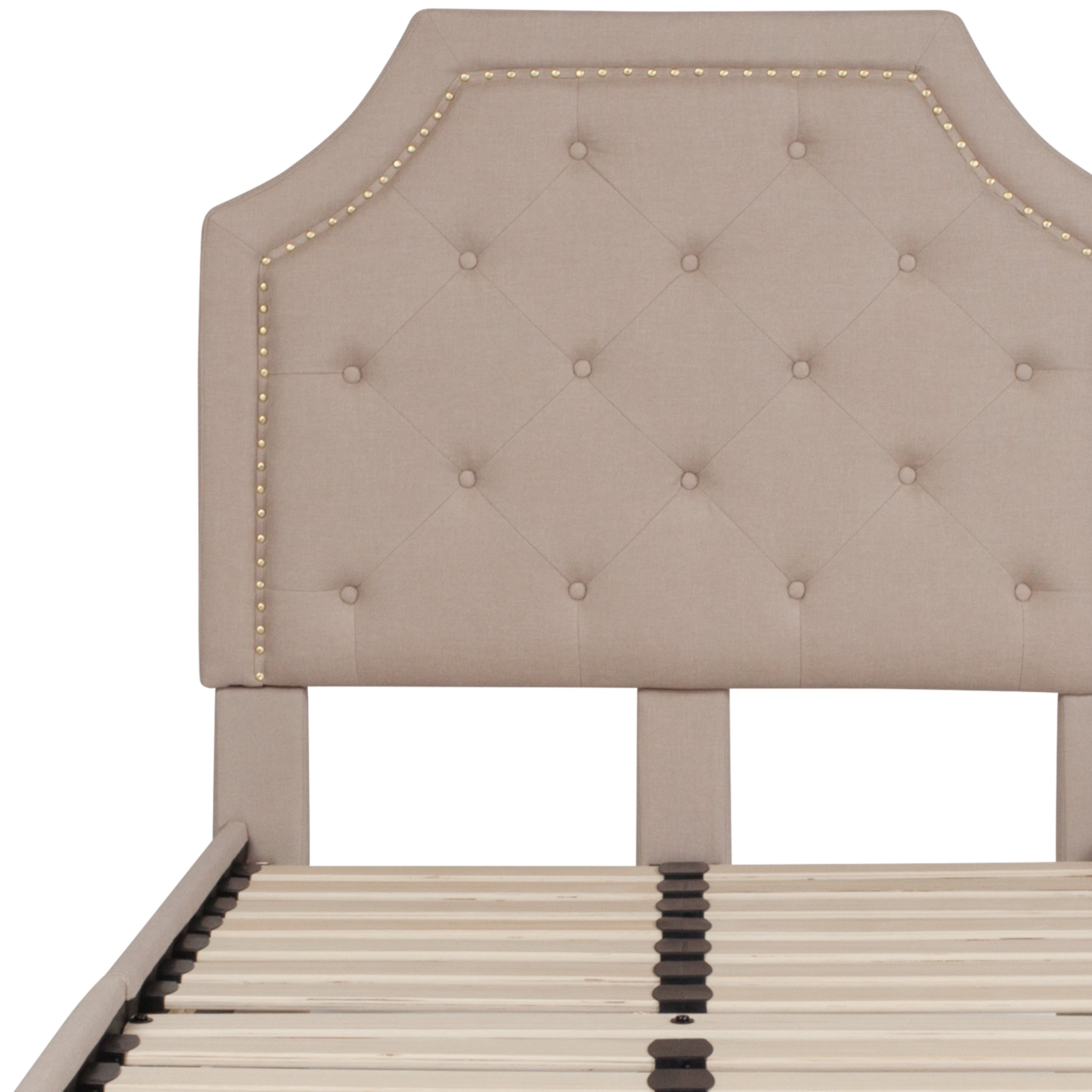 Brighton Arched Tufted Upholstered Platform Bed