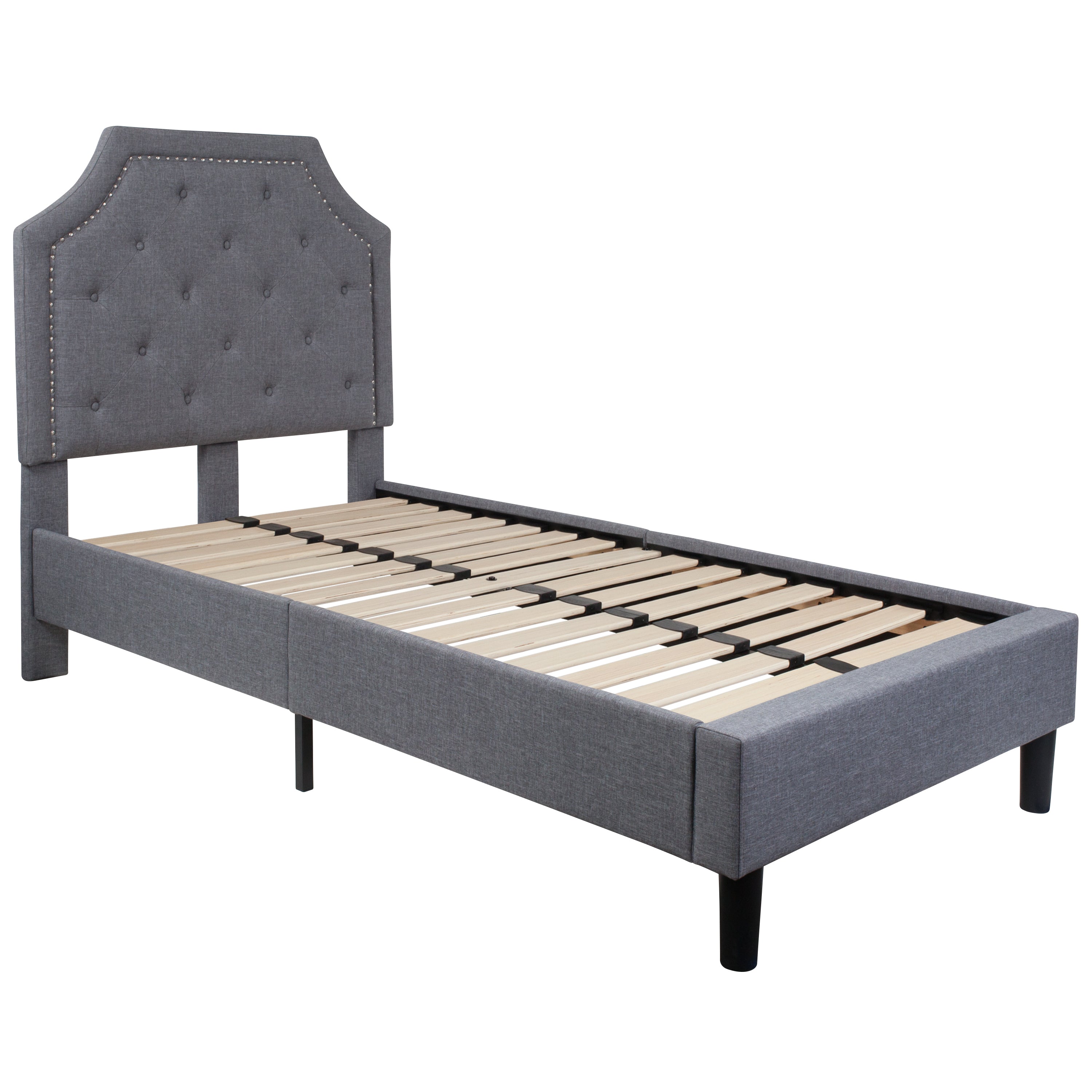 Brighton Arched Tufted Upholstered Platform Bed