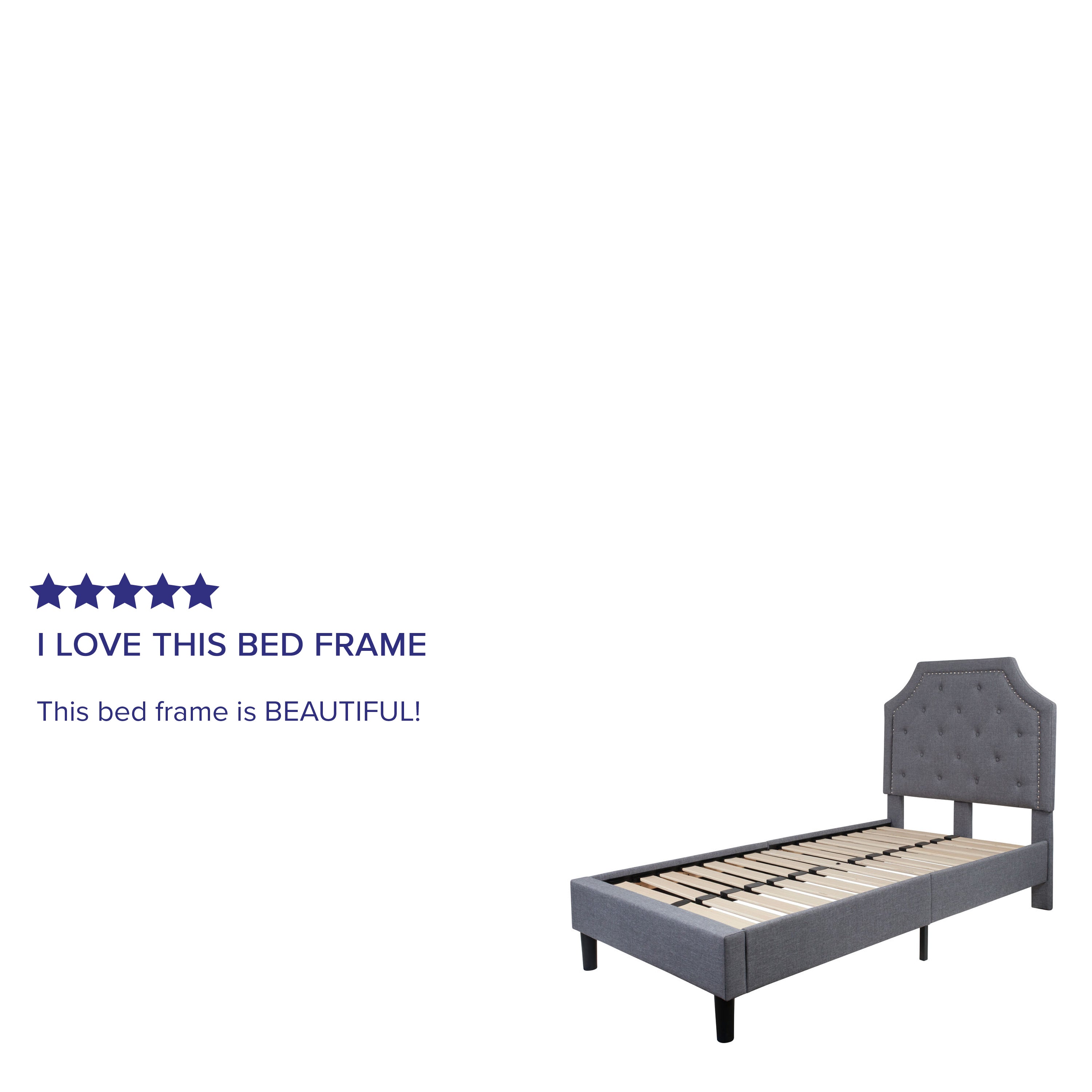 Brighton Arched Tufted Upholstered Platform Bed