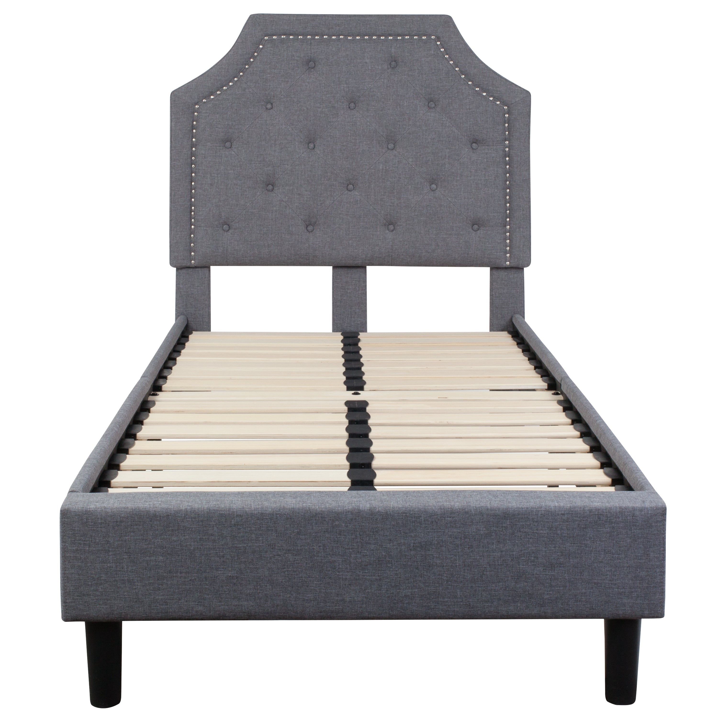 Brighton Arched Tufted Upholstered Platform Bed