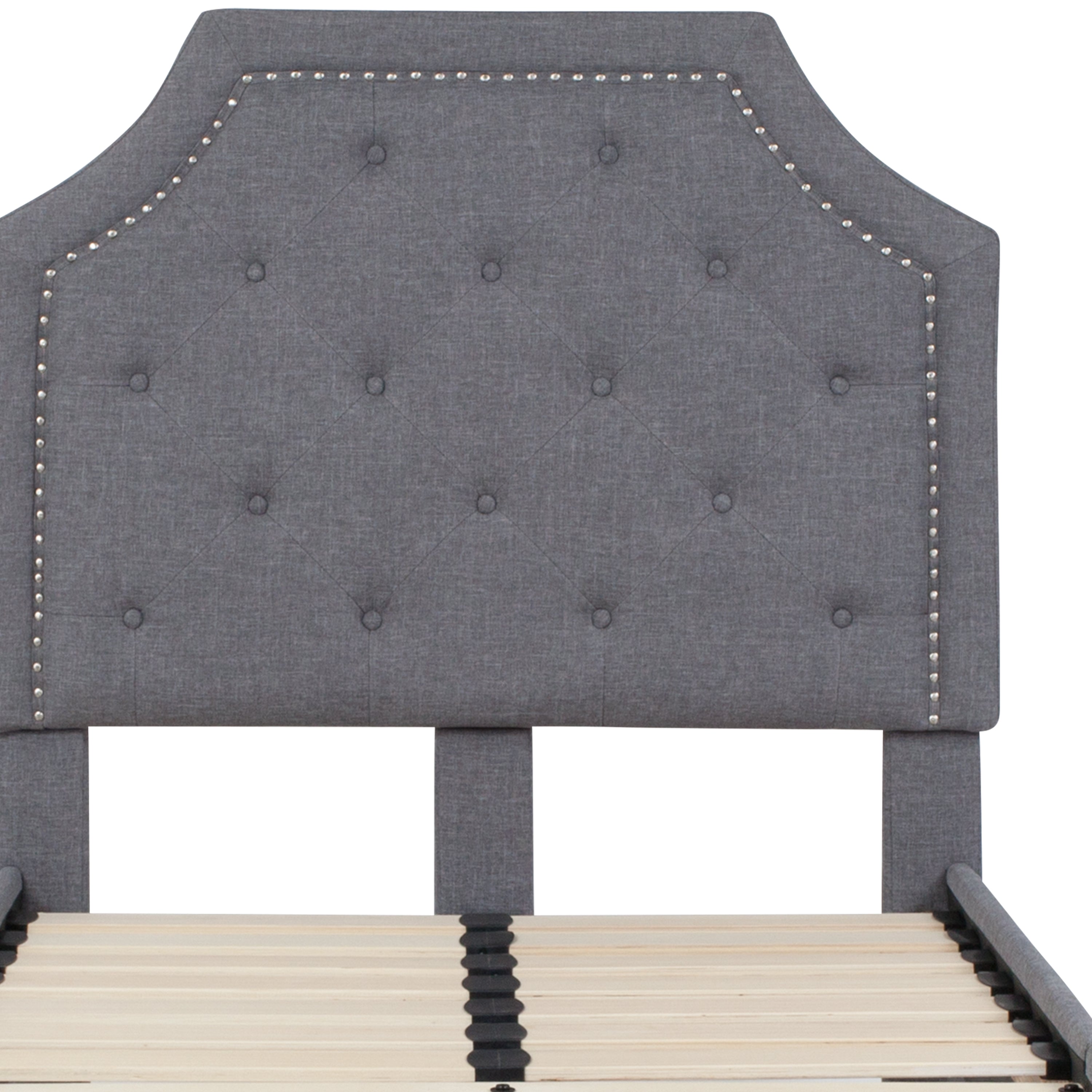 Brighton Arched Tufted Upholstered Platform Bed