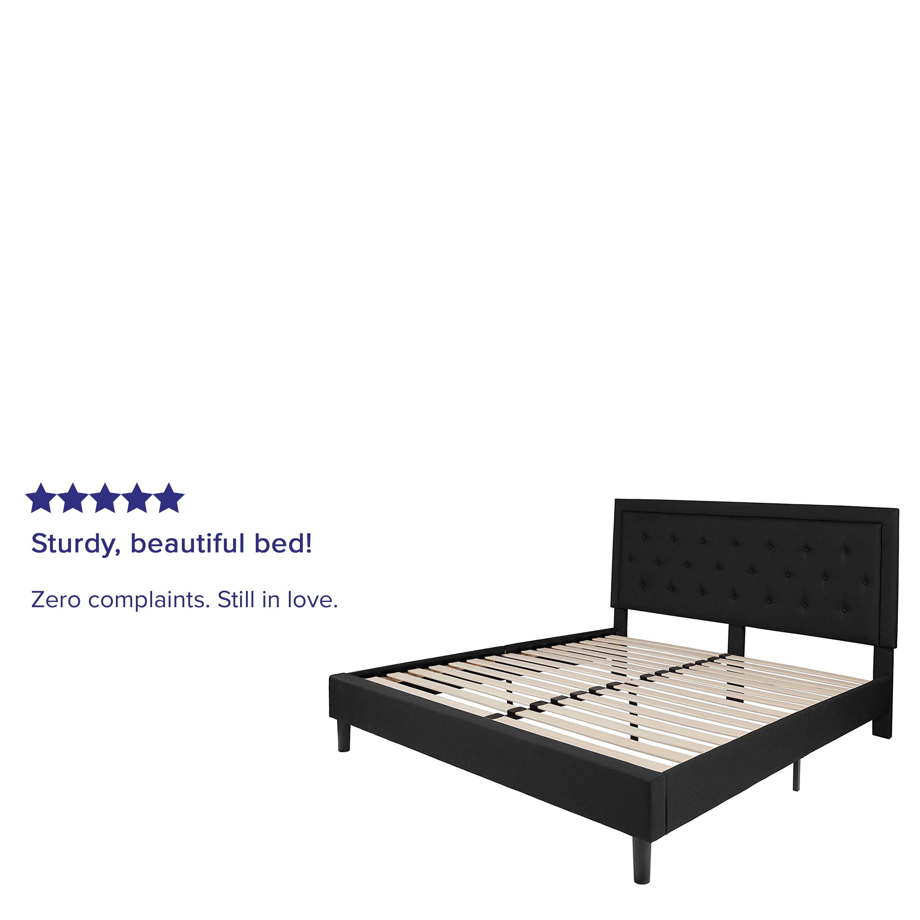 Roxbury Panel Tufted Upholstered Platform Bed