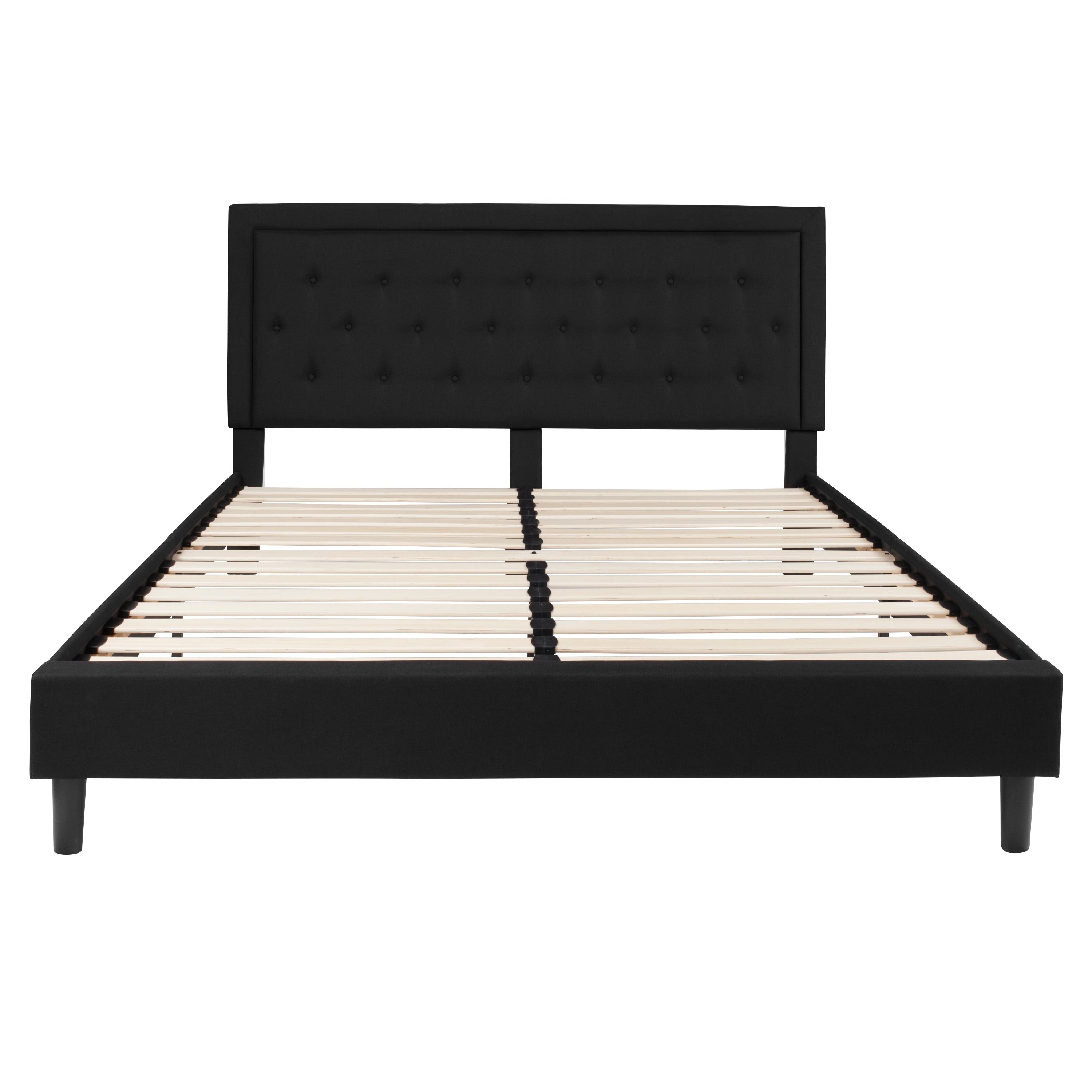 Roxbury Panel Tufted Upholstered Platform Bed