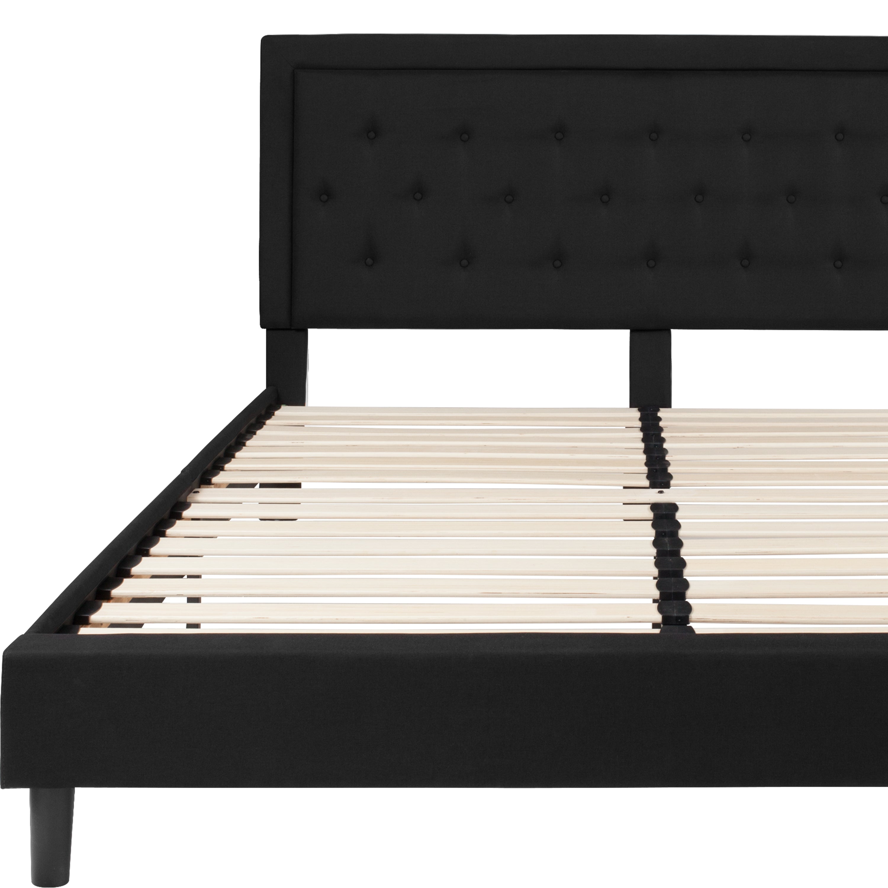 Roxbury Panel Tufted Upholstered Platform Bed