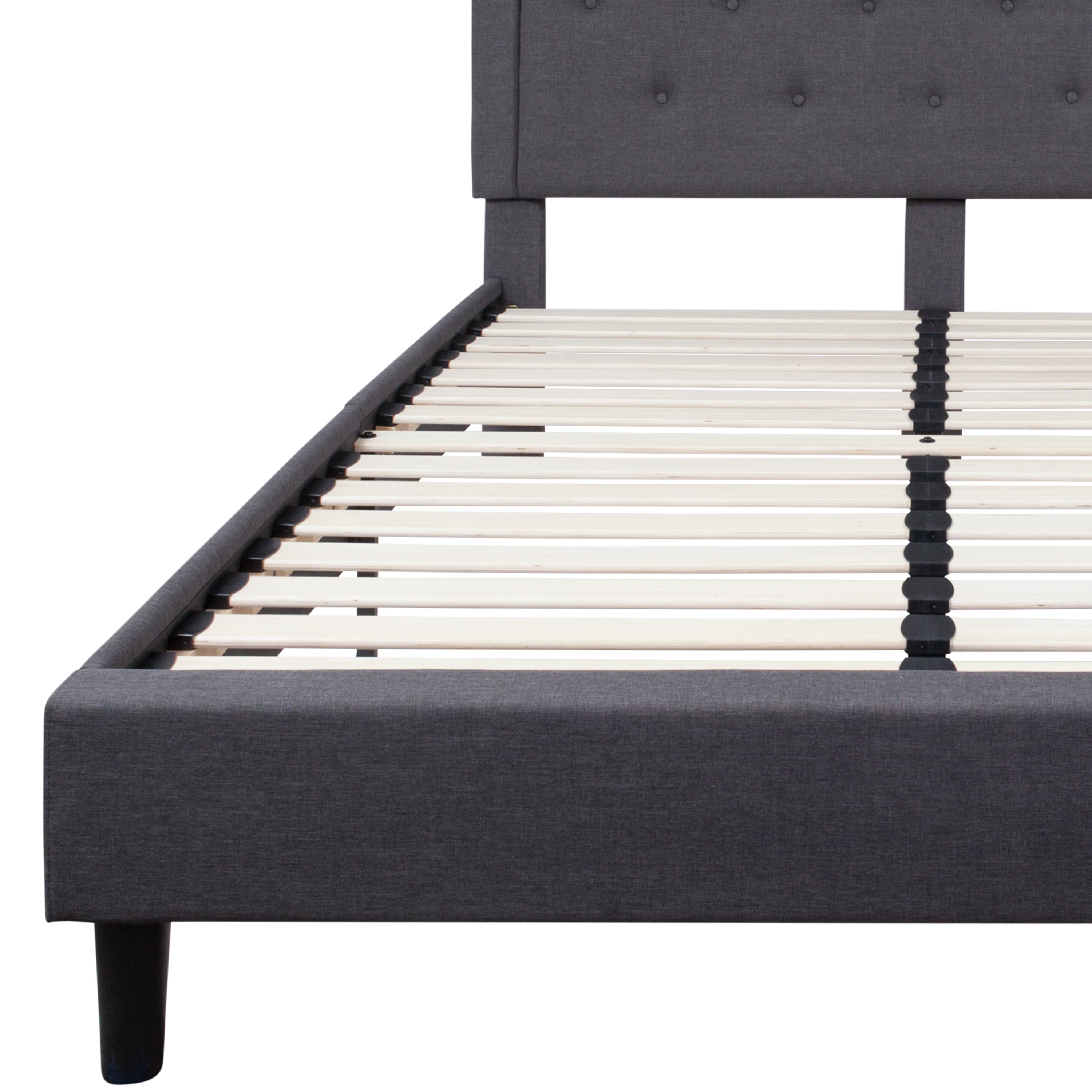 Roxbury Panel Tufted Upholstered Platform Bed