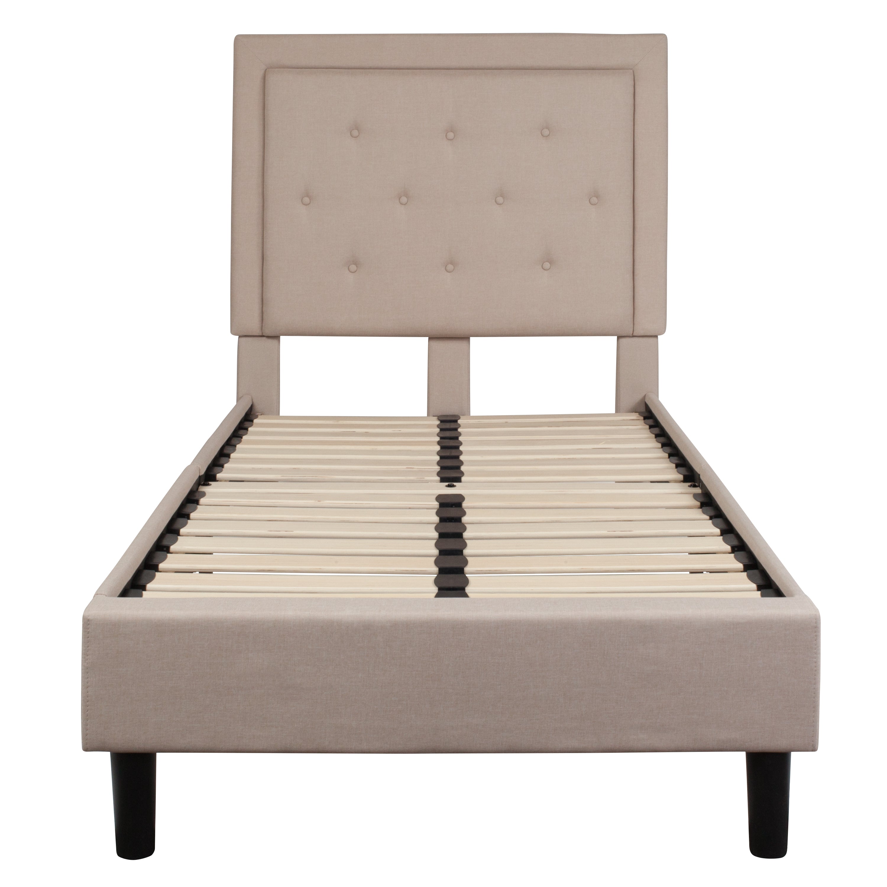 Roxbury Panel Tufted Upholstered Platform Bed
