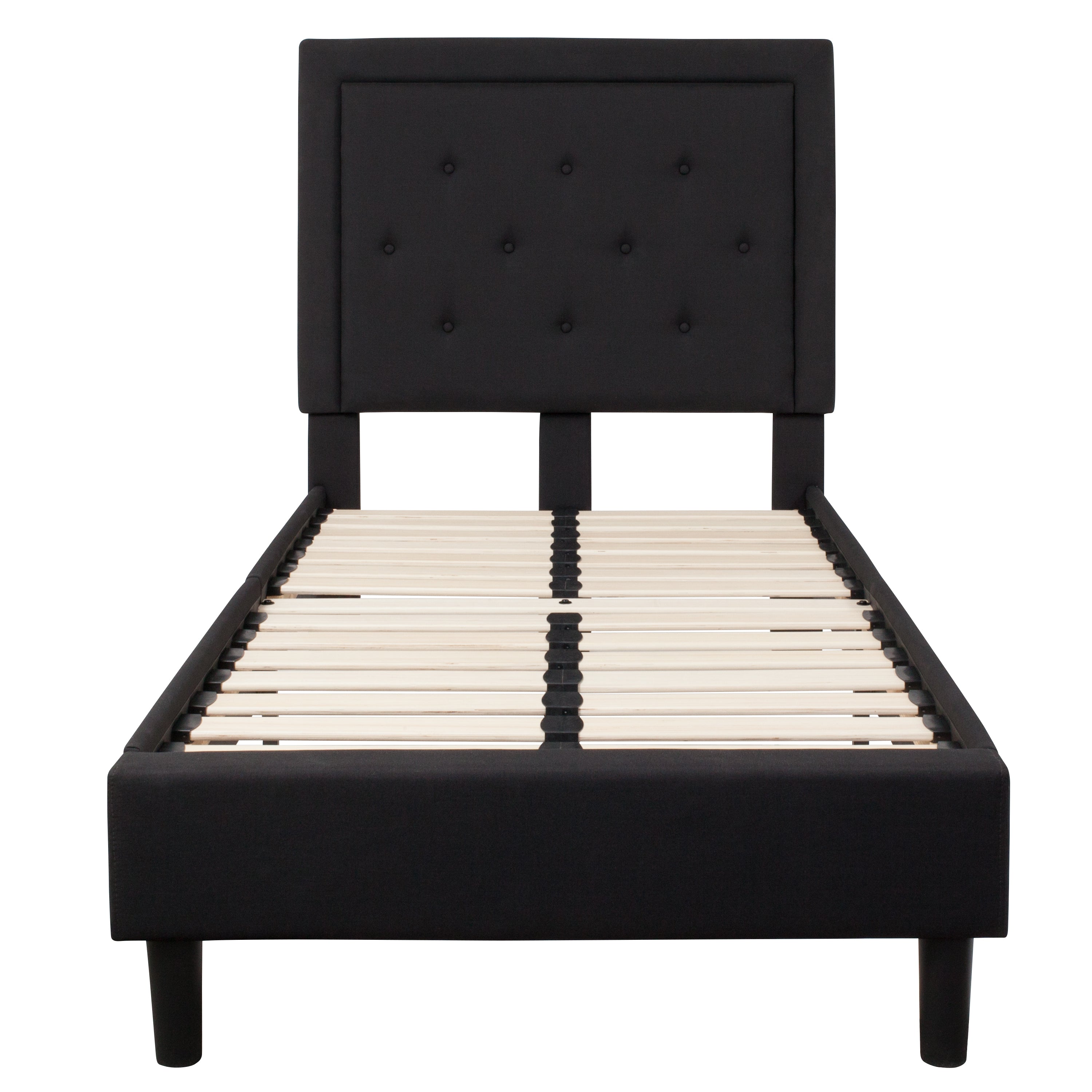 Roxbury Panel Tufted Upholstered Platform Bed