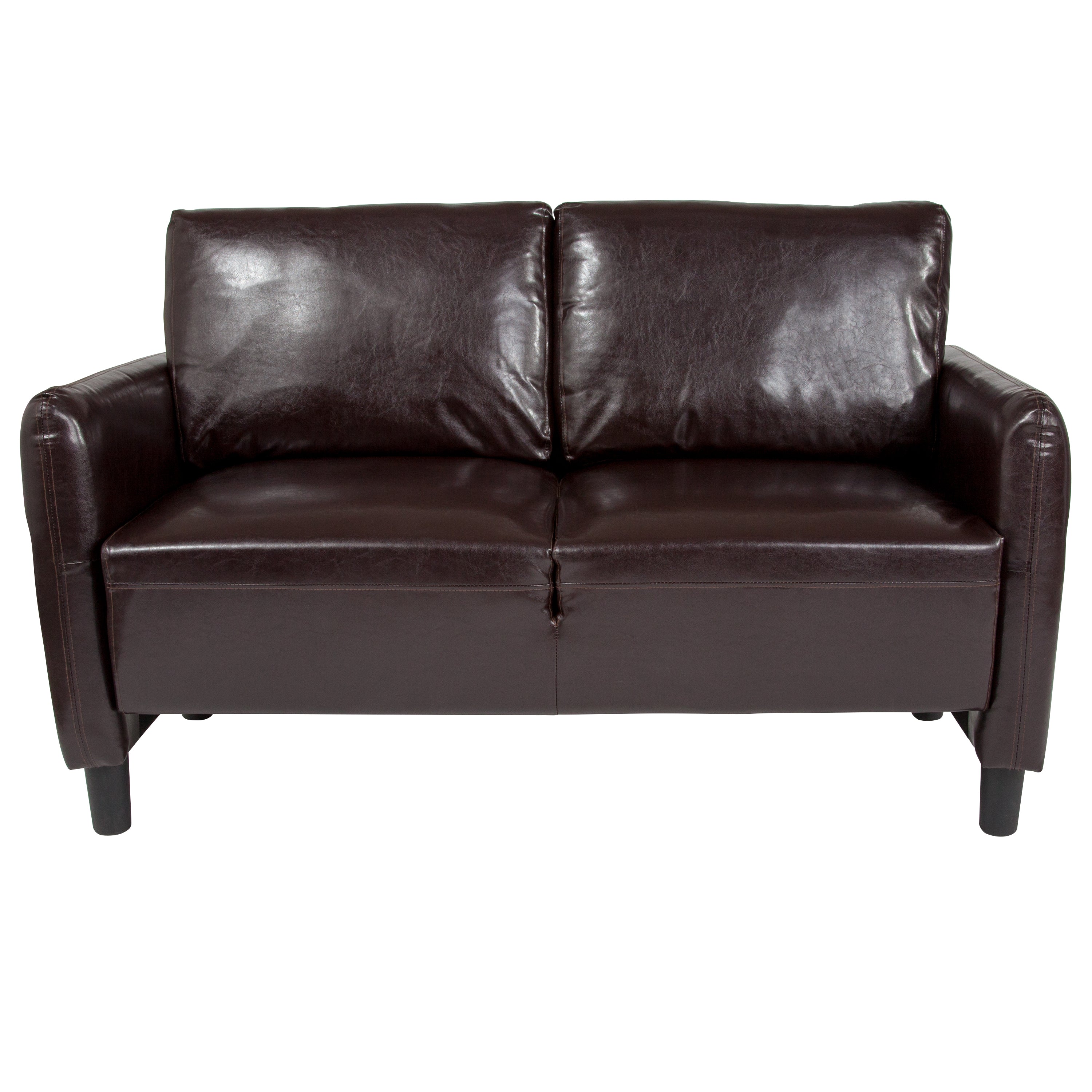 Candler Park LeatherSoft Loveseat-Loveseat-Flash Furniture-Wall2Wall Furnishings