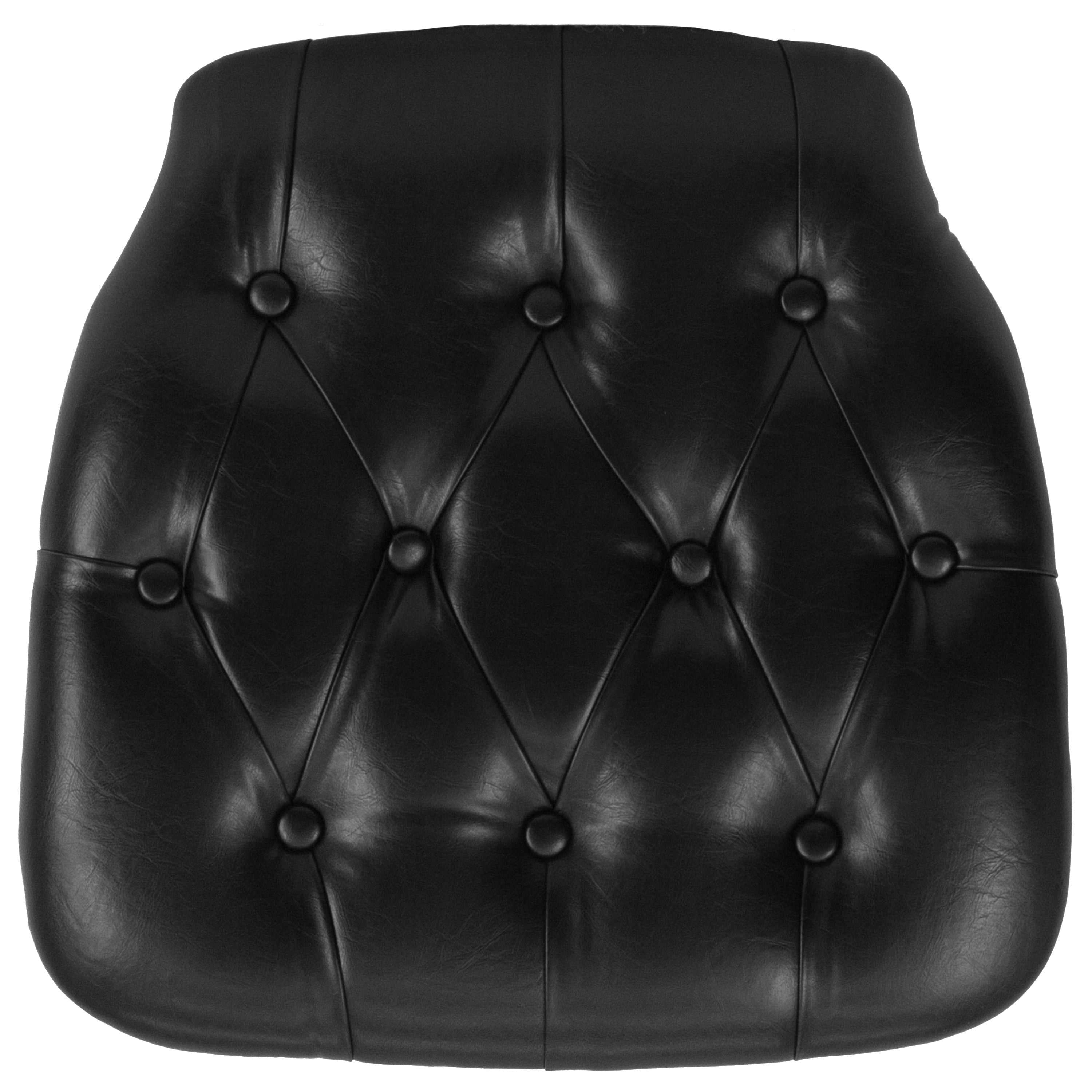 Hard Tufted Vinyl Chiavari Chair Cushion-Tufted Vinyl Chiavari Cushion-Flash Furniture-Wall2Wall Furnishings