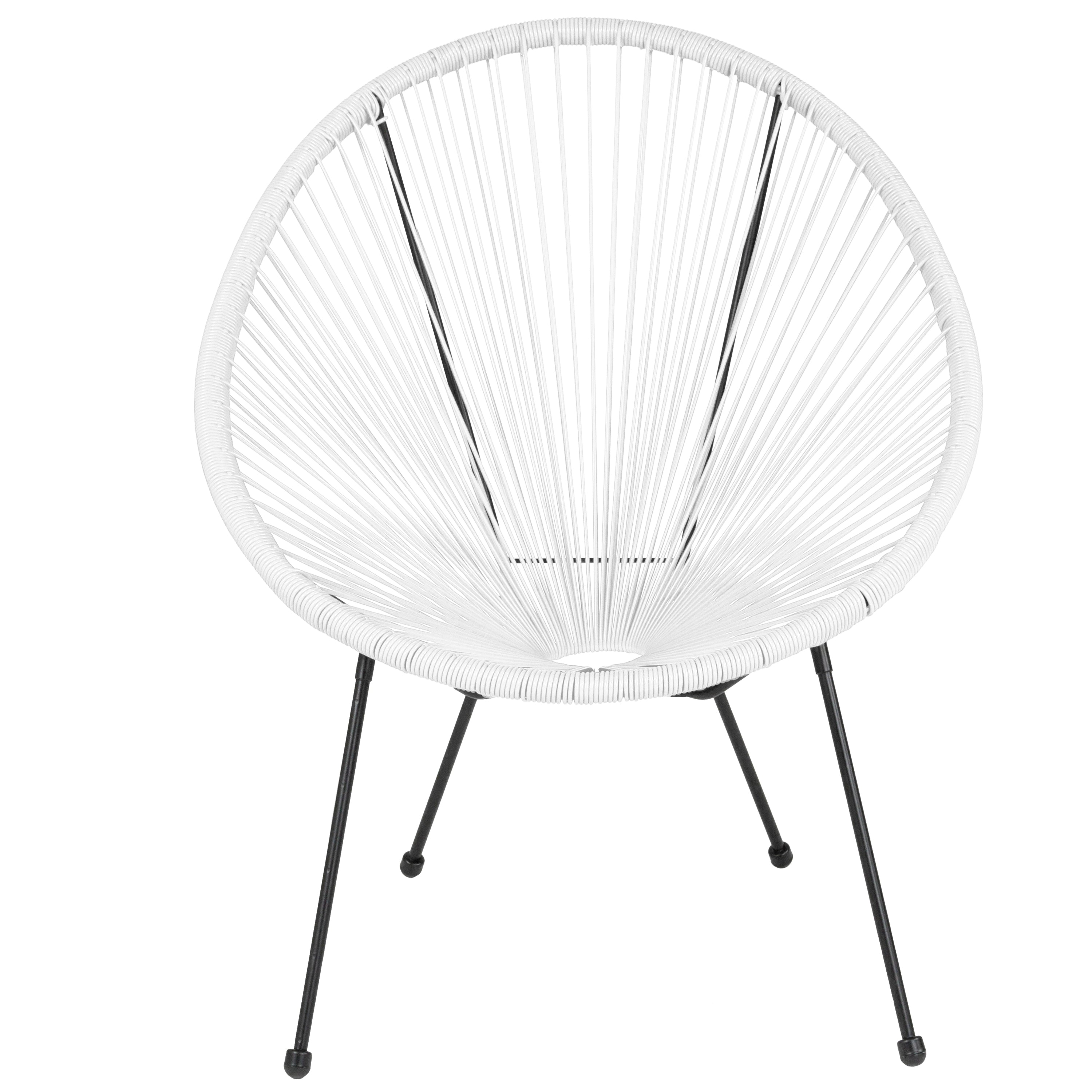 Valencia Oval Comfort Series Take Ten Papasan Lounge Chair-Accent Chair-Flash Furniture-Wall2Wall Furnishings